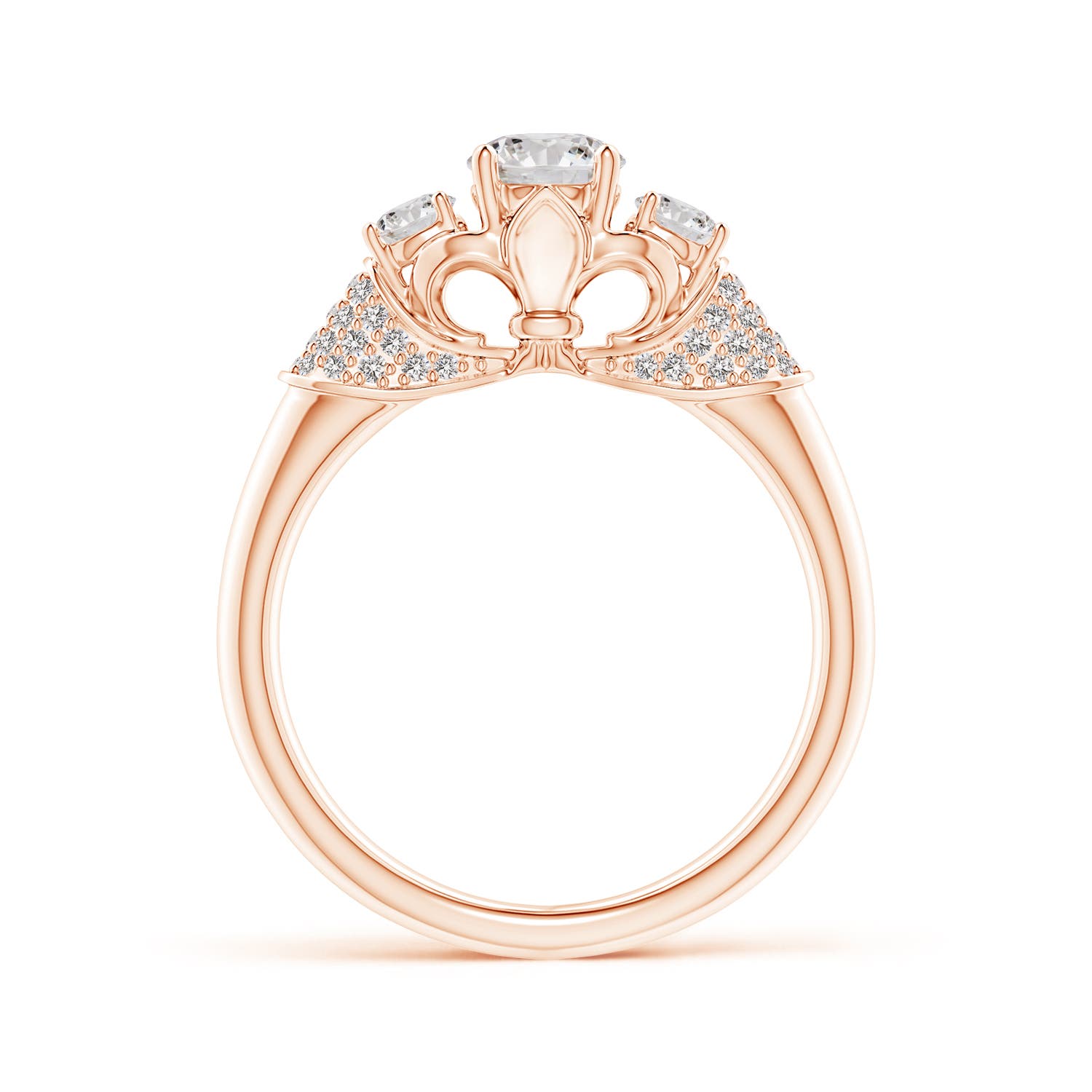 I-J, I1-I2 / 0.89 CT / 14 KT Rose Gold