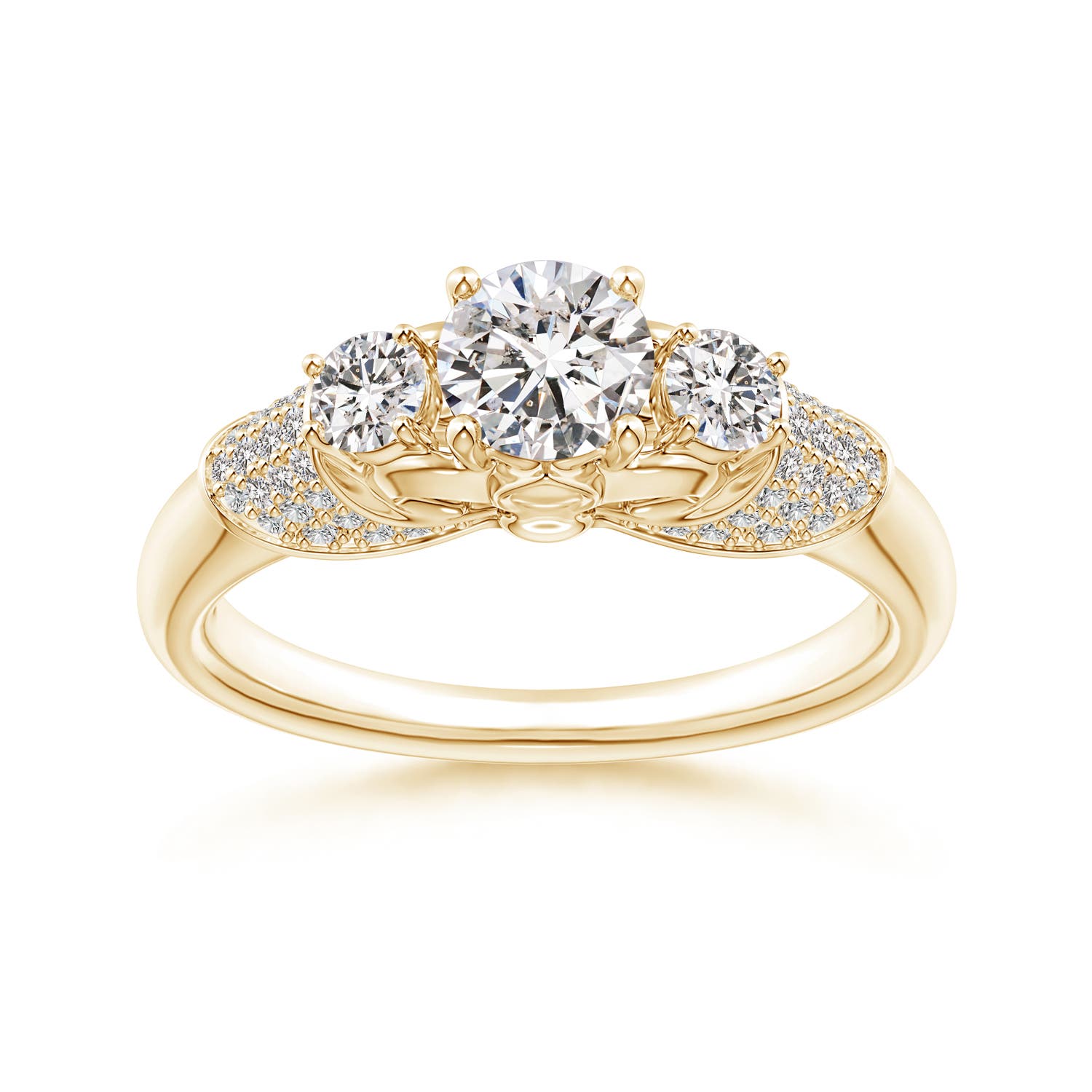 I-J, I1-I2 / 0.89 CT / 14 KT Yellow Gold