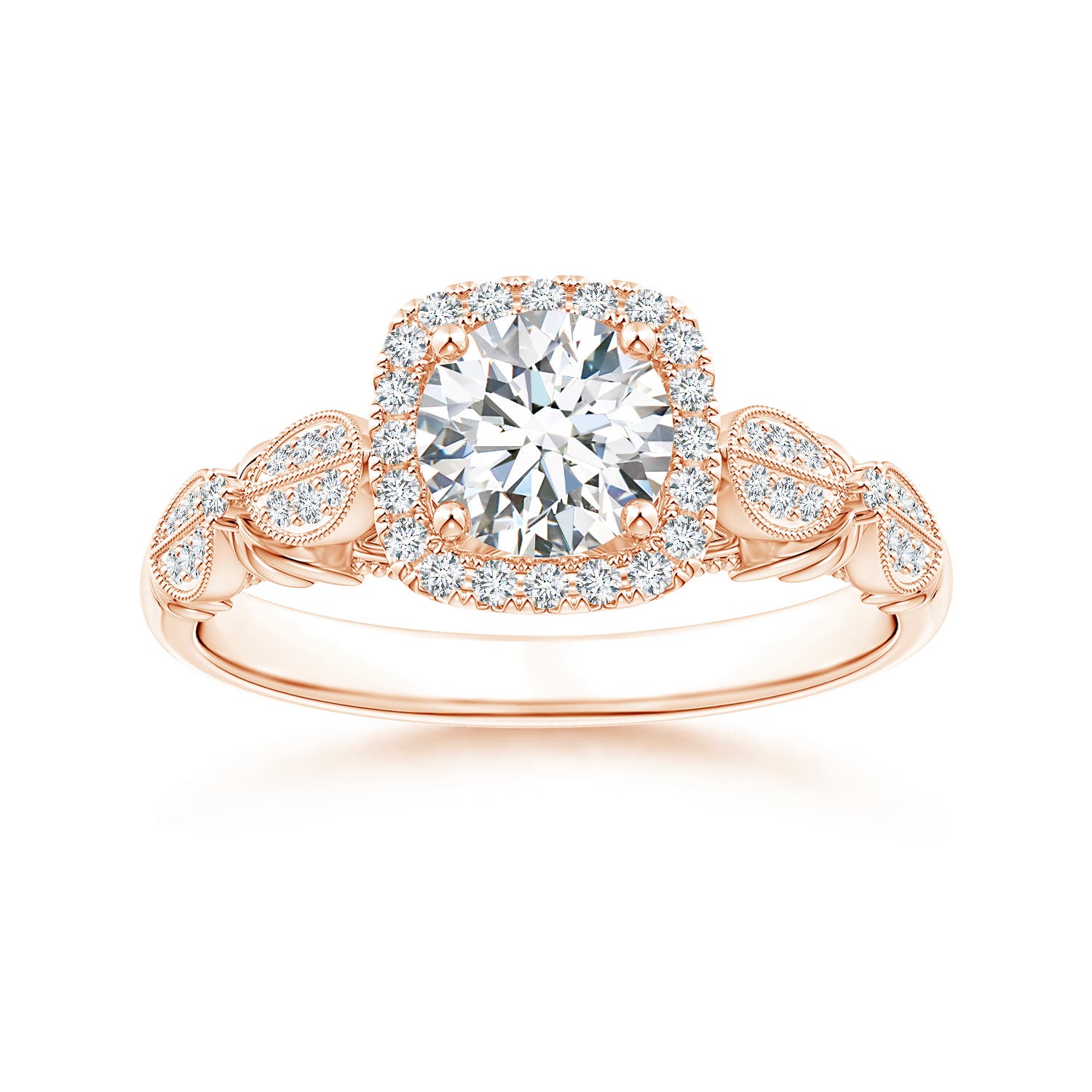 G, VS2 / 0.97 CT / 14 KT Rose Gold