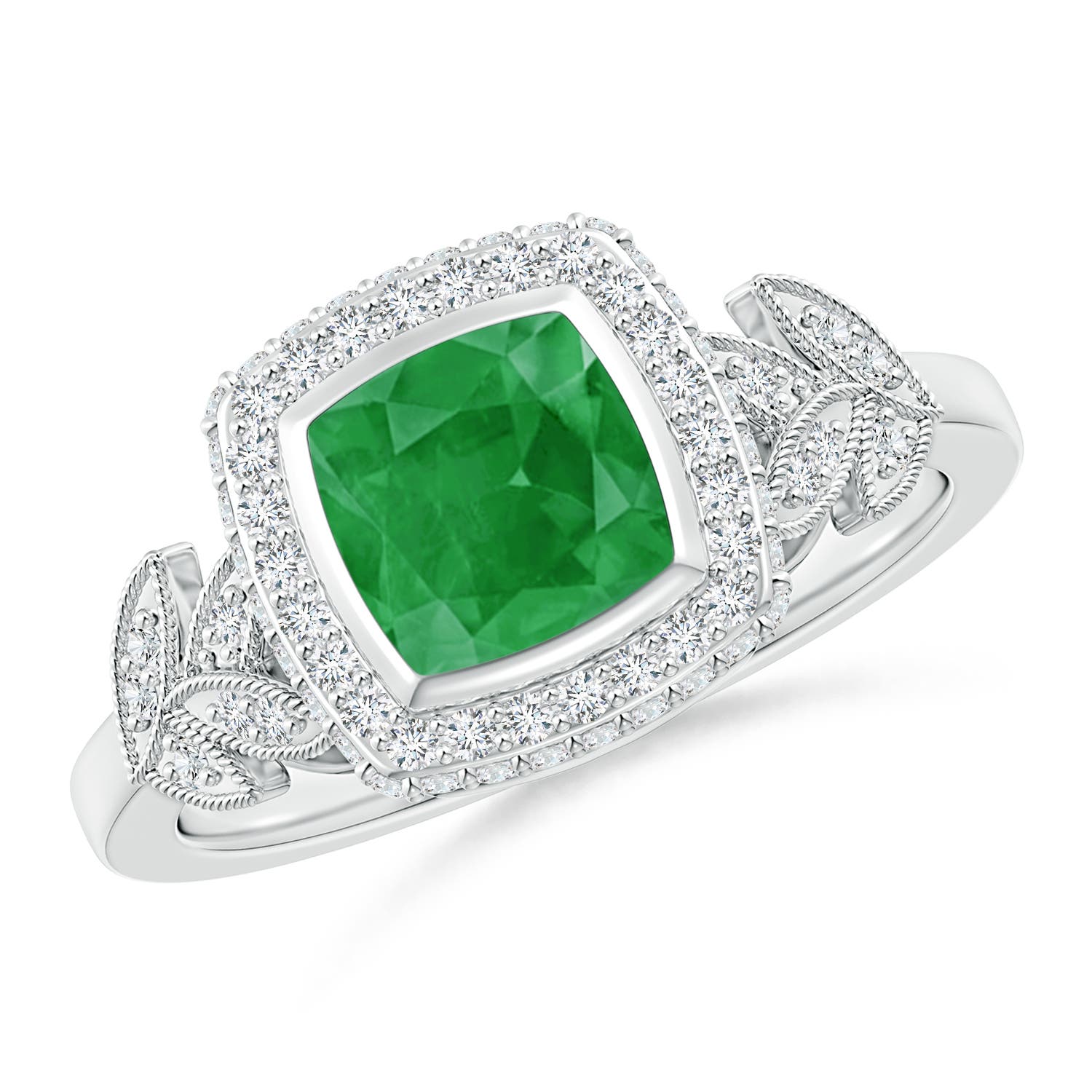 A - Emerald / 1.2 CT / 14 KT White Gold