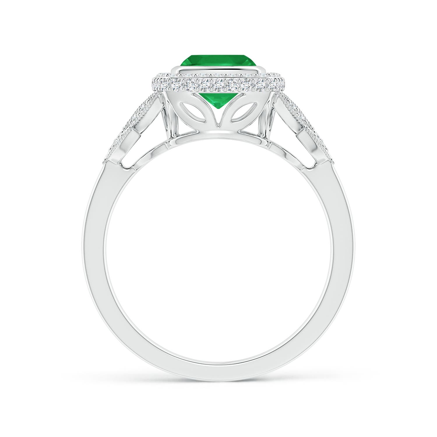 A - Emerald / 1.2 CT / 14 KT White Gold