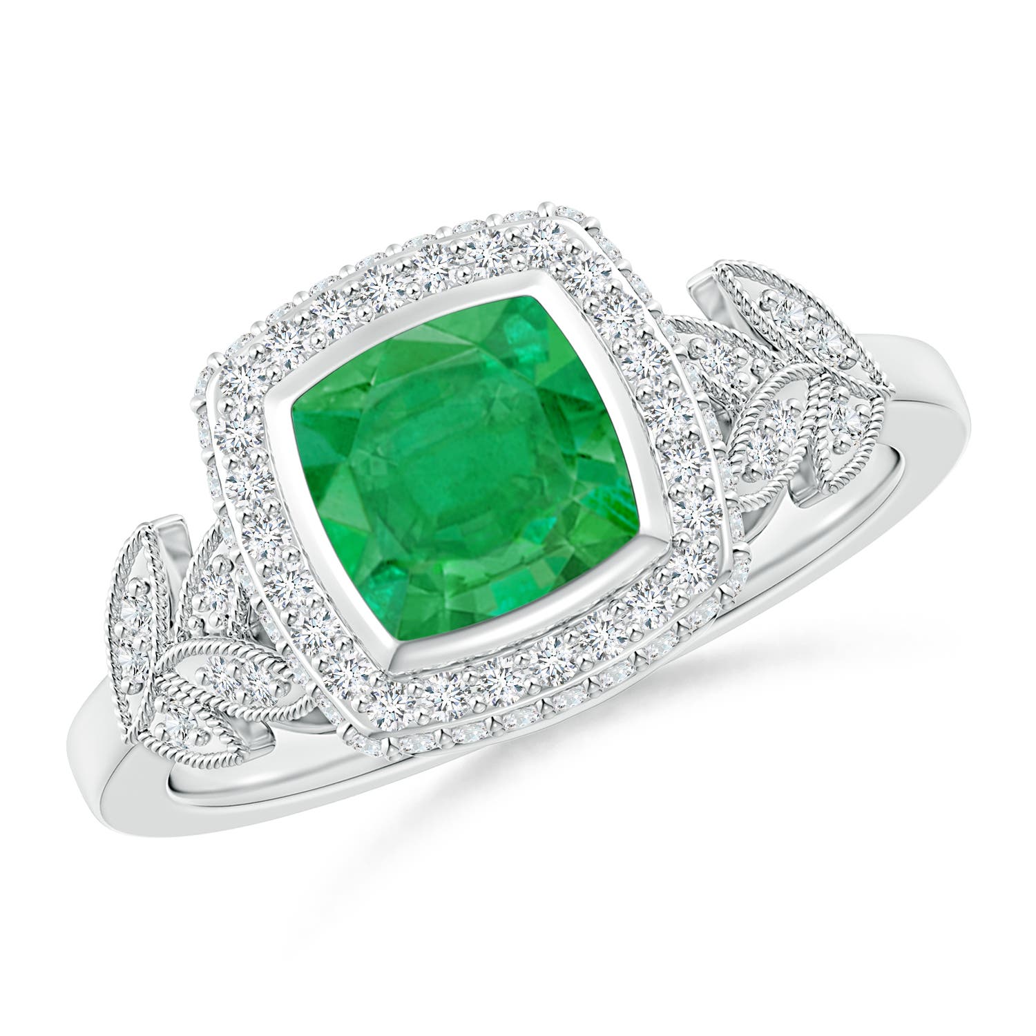 AA - Emerald / 1.2 CT / 14 KT White Gold