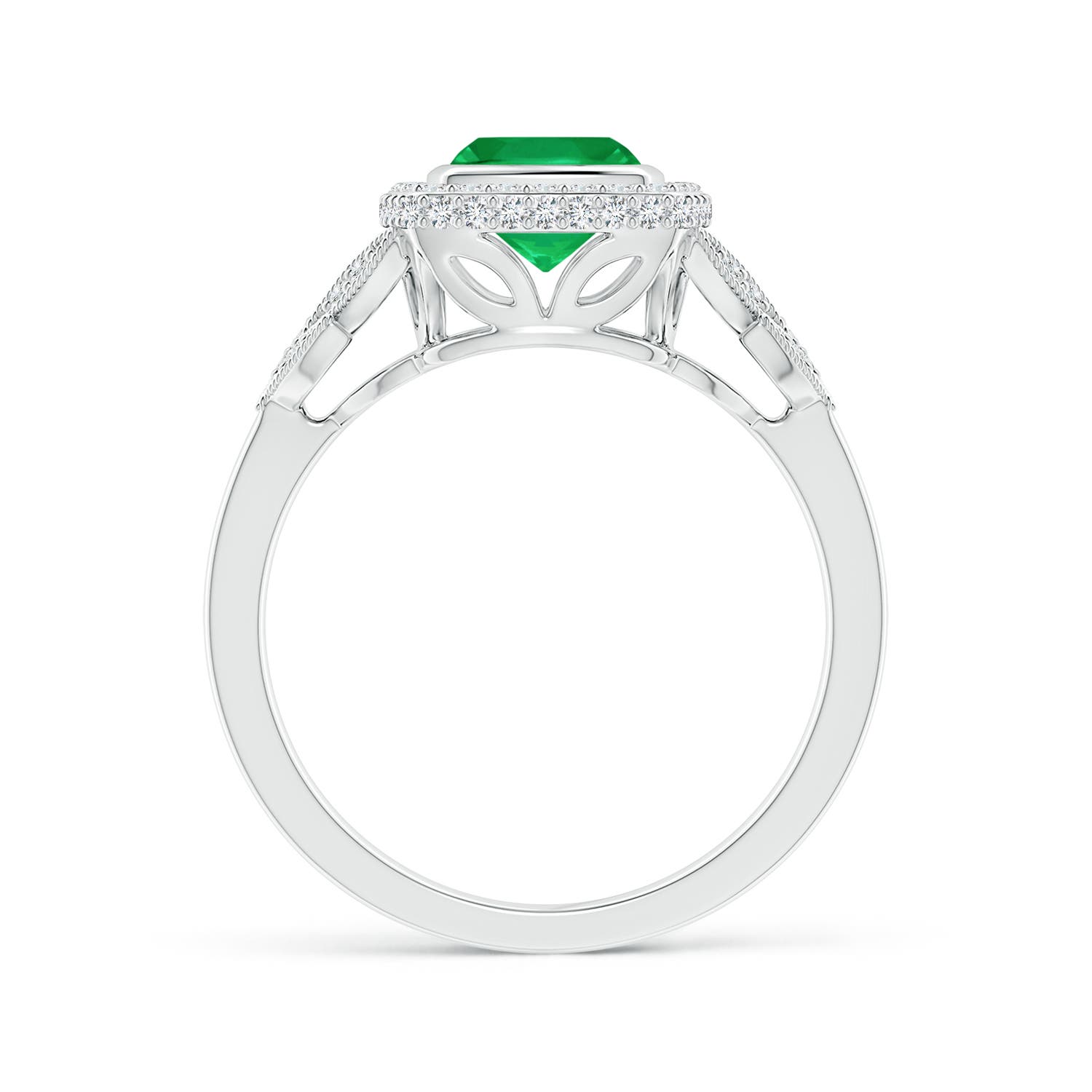 AA - Emerald / 1.2 CT / 14 KT White Gold