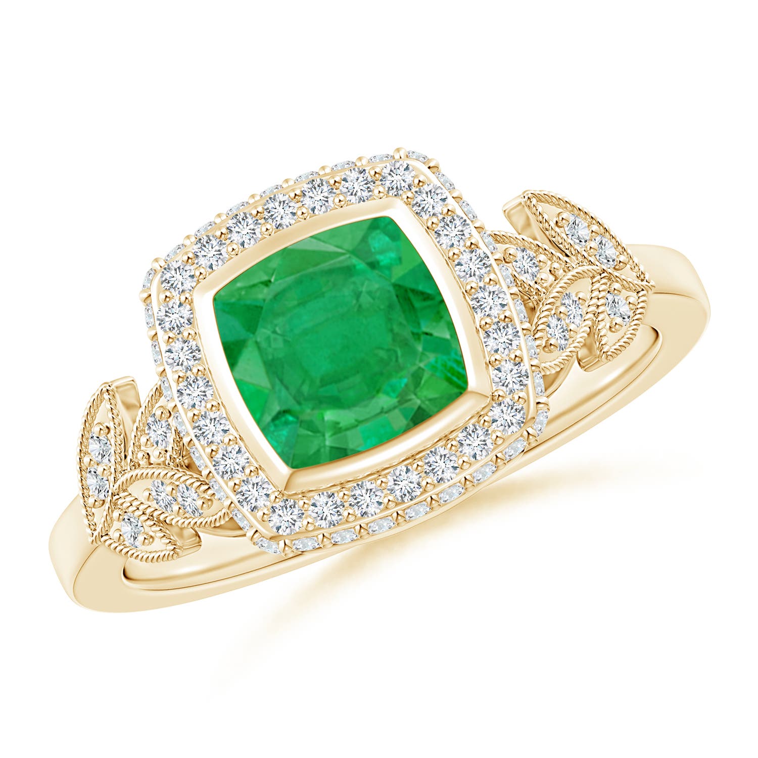 AA - Emerald / 1.2 CT / 14 KT Yellow Gold