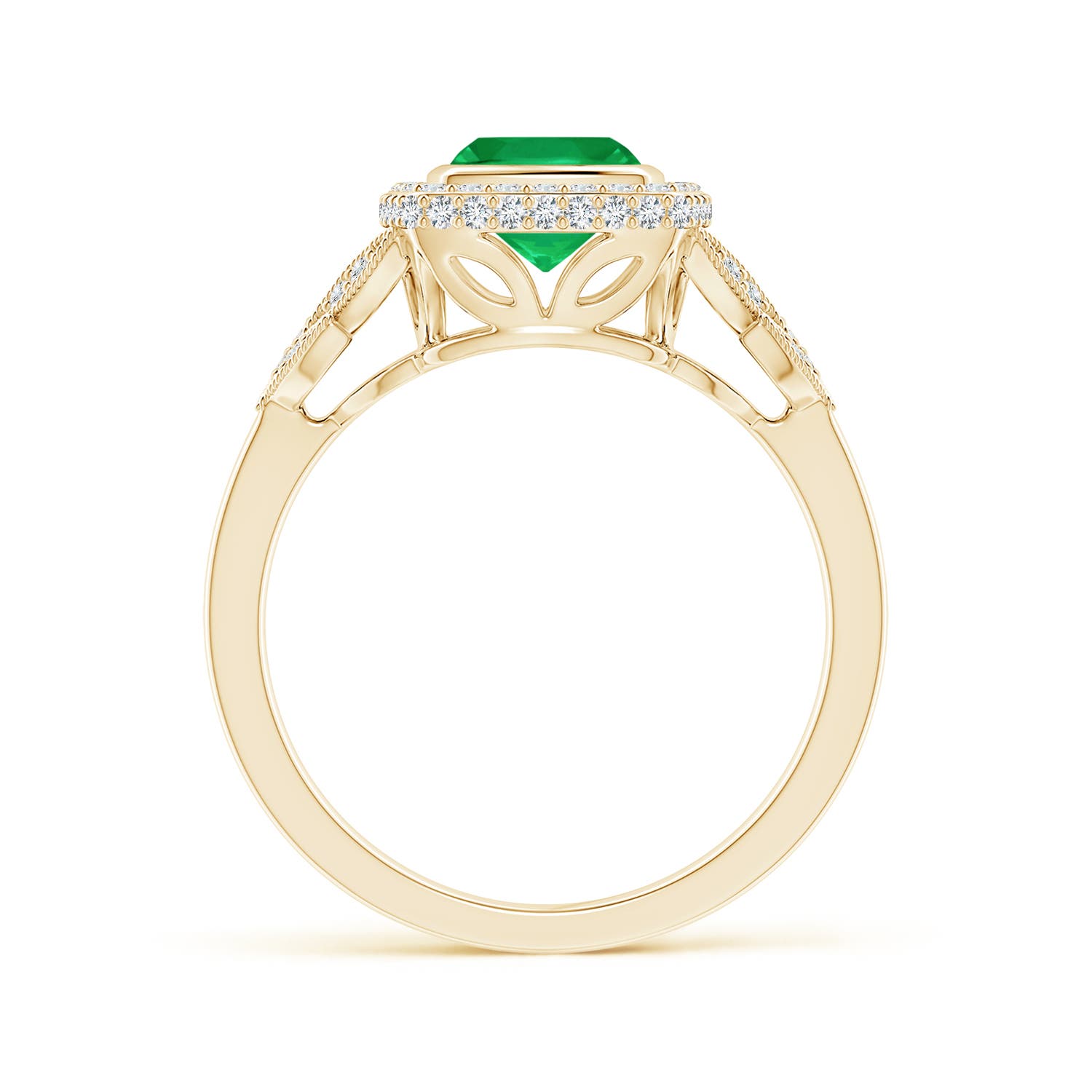 AA - Emerald / 1.2 CT / 14 KT Yellow Gold