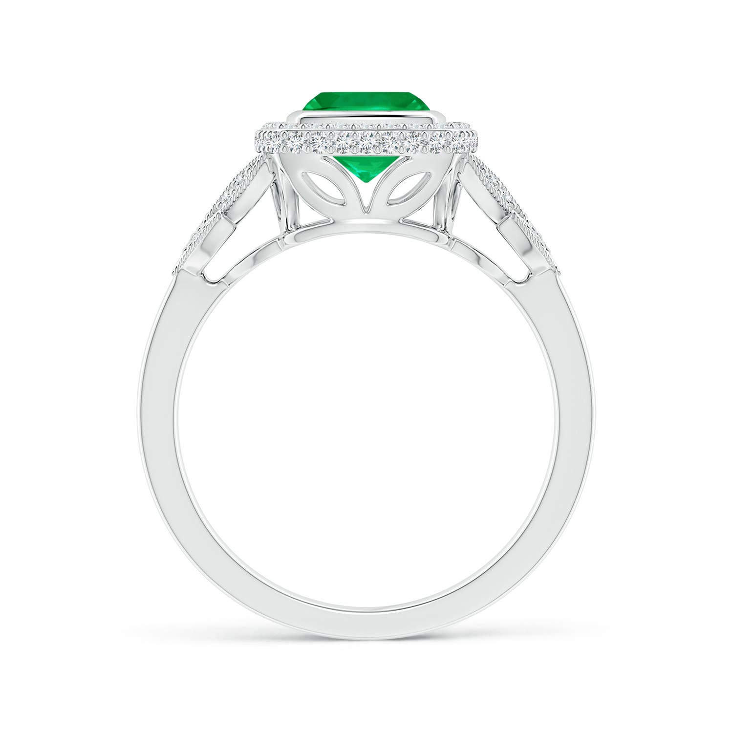 AAA - Emerald / 1.2 CT / 14 KT White Gold