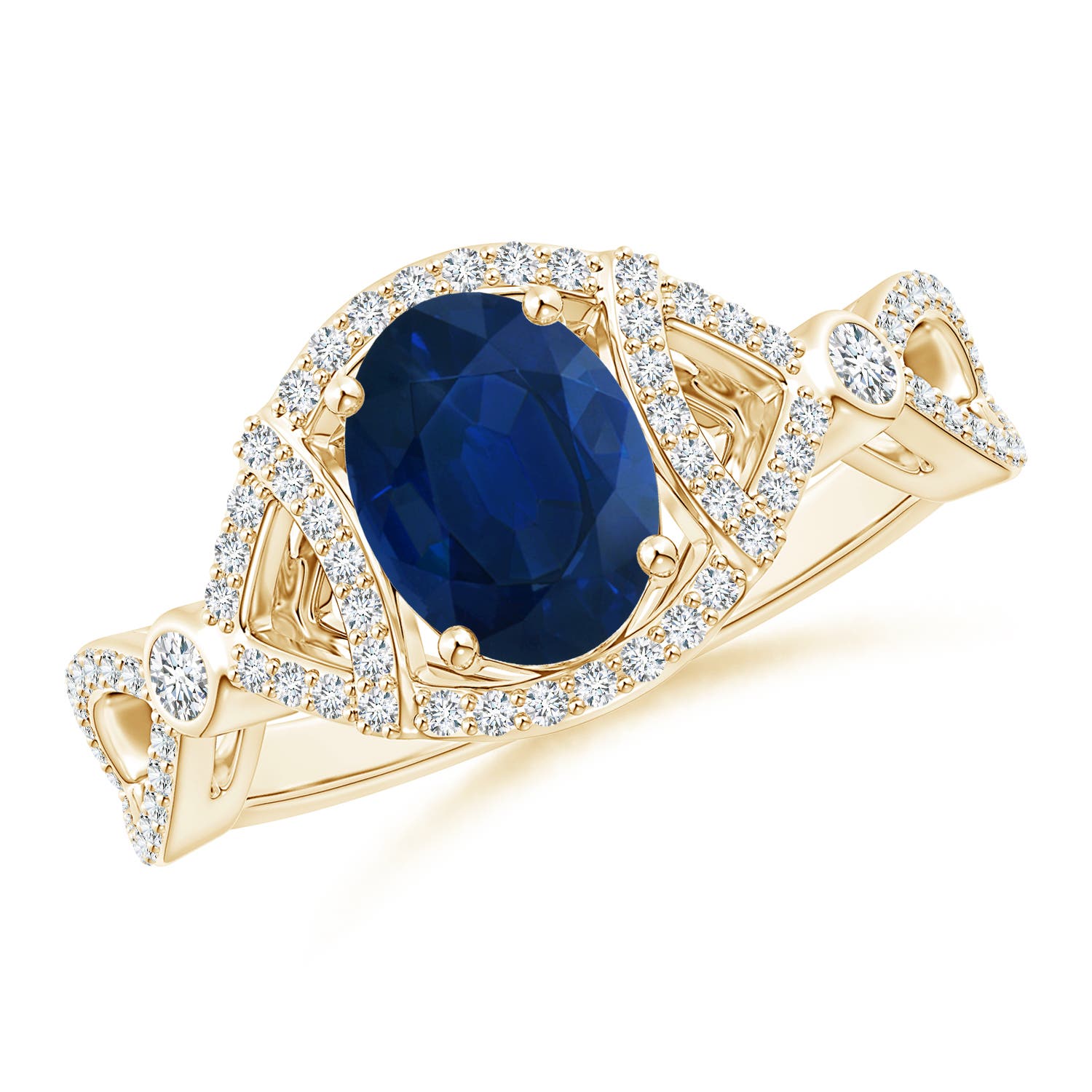 AA - Blue Sapphire / 1.89 CT / 14 KT Yellow Gold