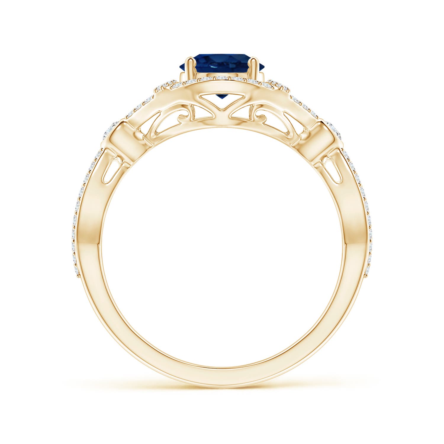 AA - Blue Sapphire / 1.89 CT / 14 KT Yellow Gold