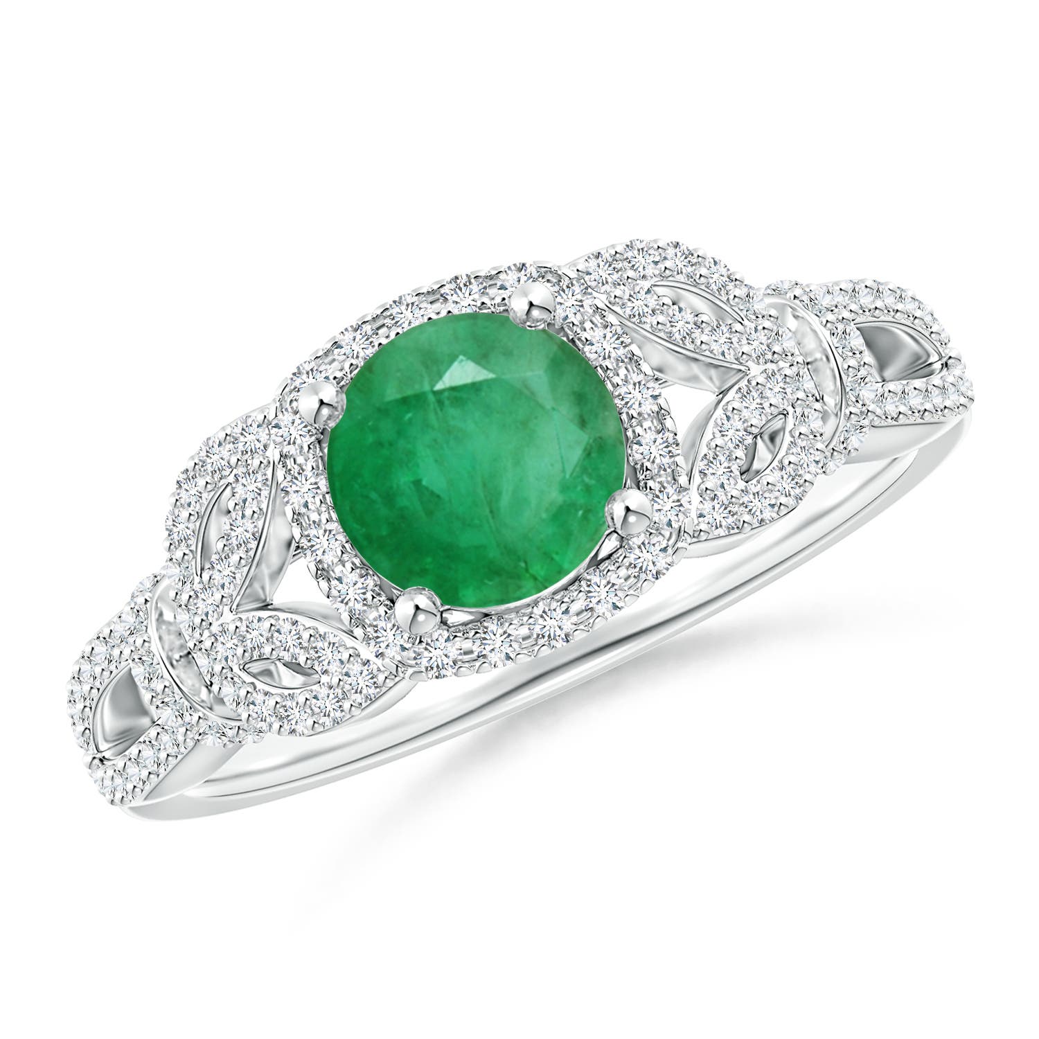 A - Emerald / 1.19 CT / 14 KT White Gold