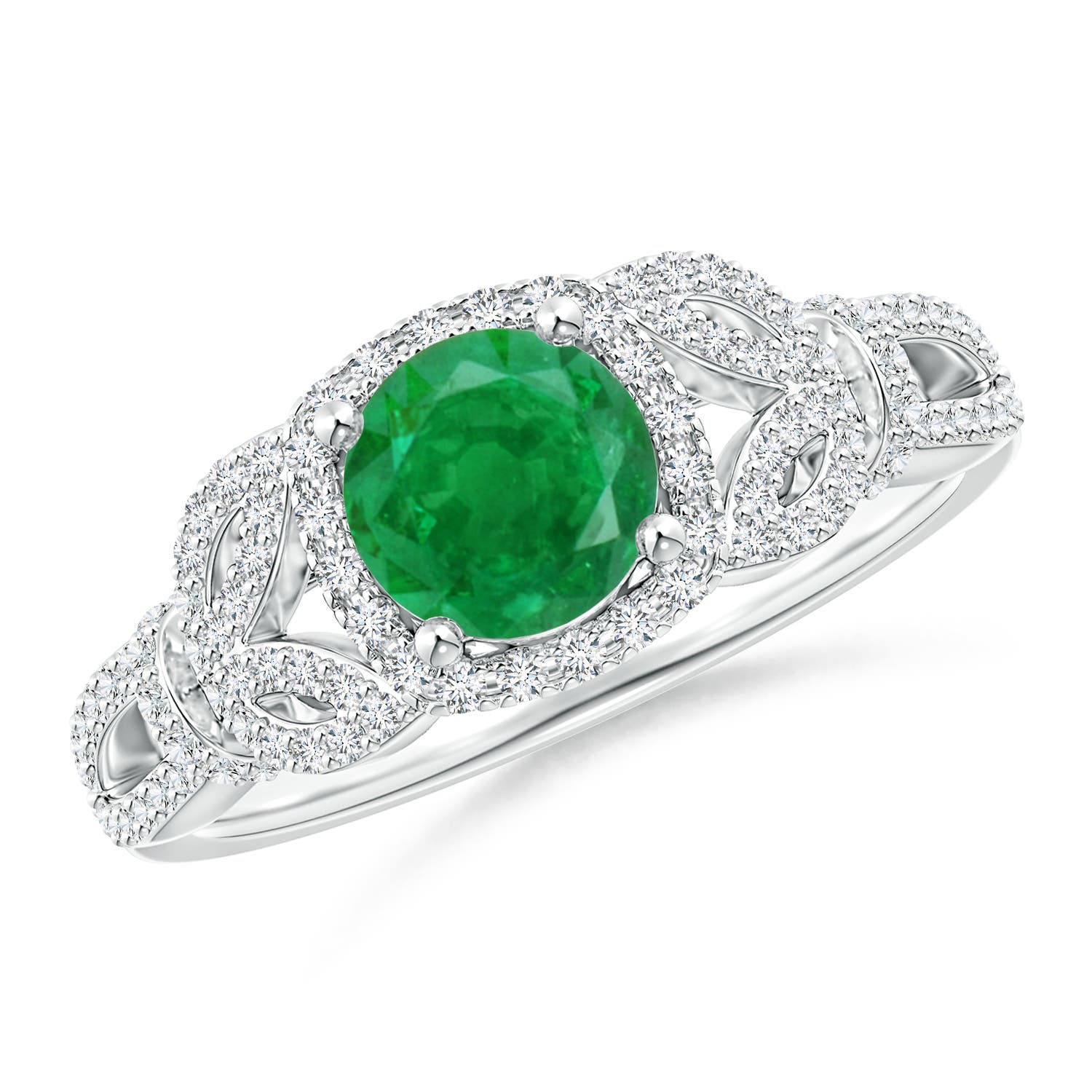 AA - Emerald / 1.19 CT / 14 KT White Gold