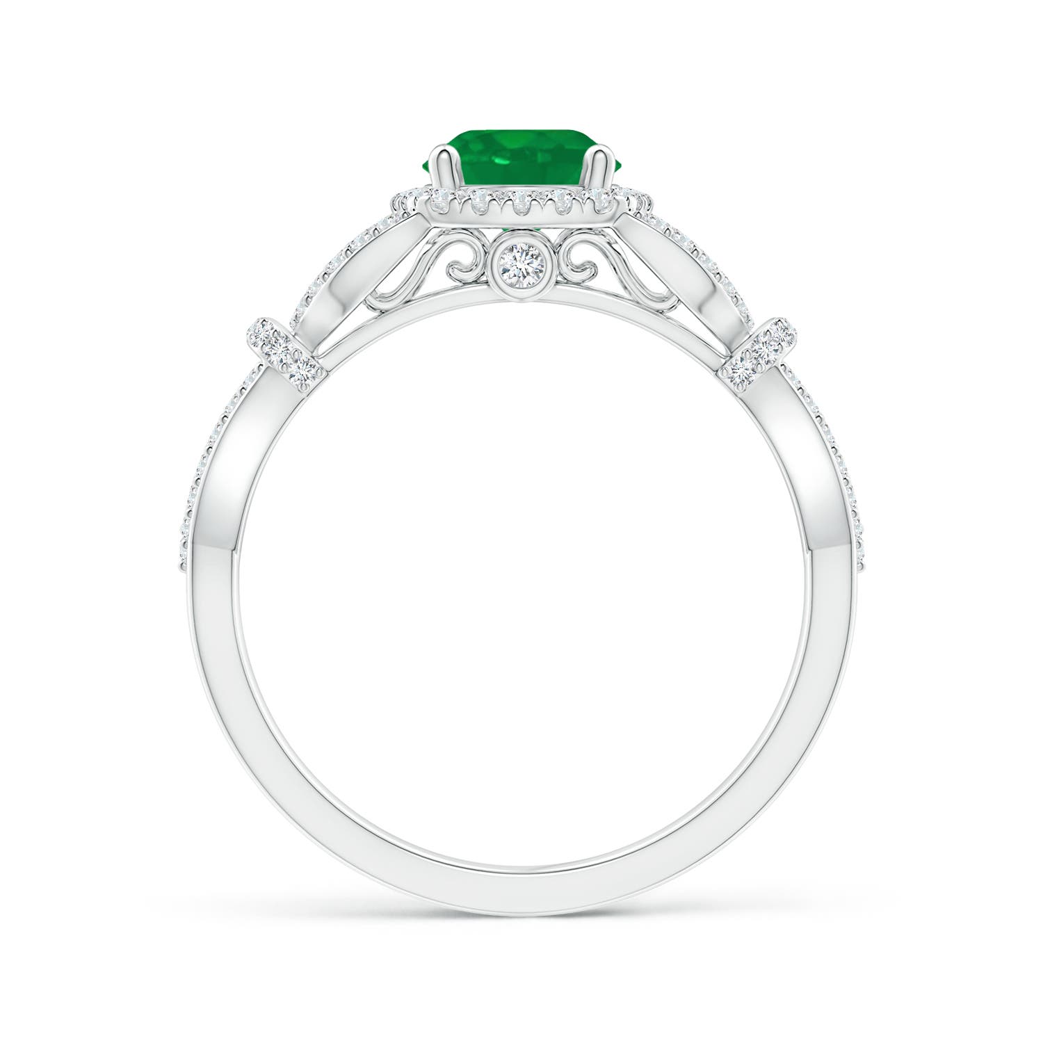 AA - Emerald / 1.19 CT / 14 KT White Gold