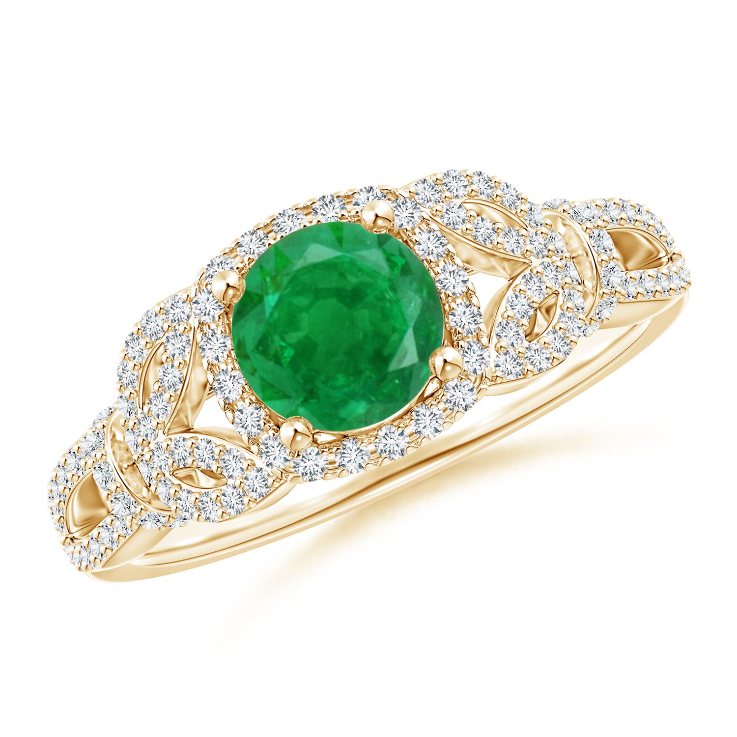 AA - Emerald / 1.19 CT / 14 KT Yellow Gold