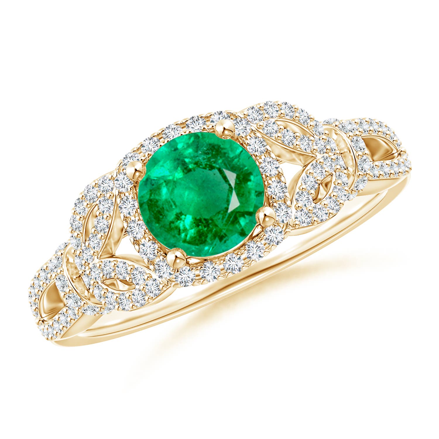 AAA - Emerald / 1.19 CT / 14 KT Yellow Gold