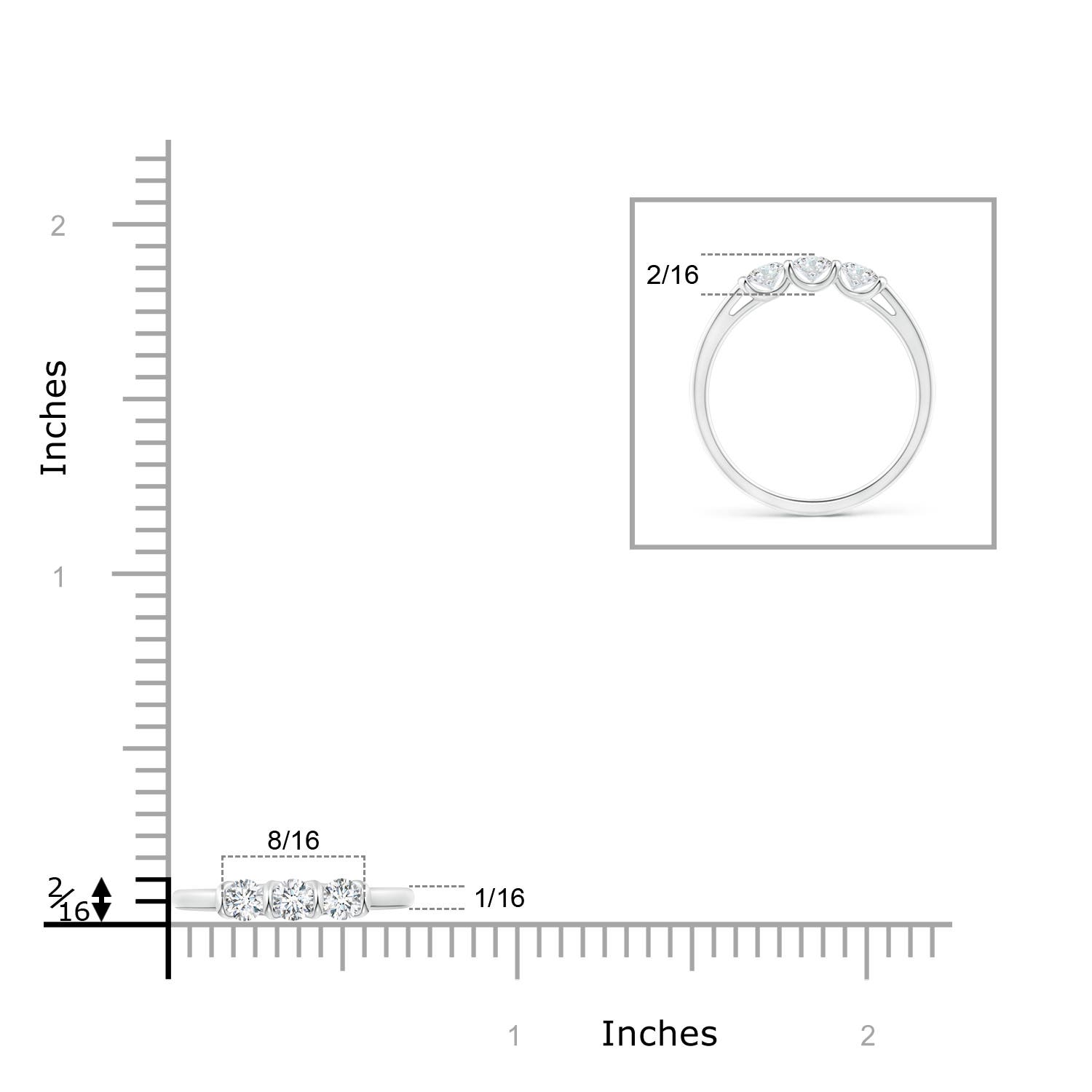 F-G, VS / 0.41 CT / 14 KT White Gold