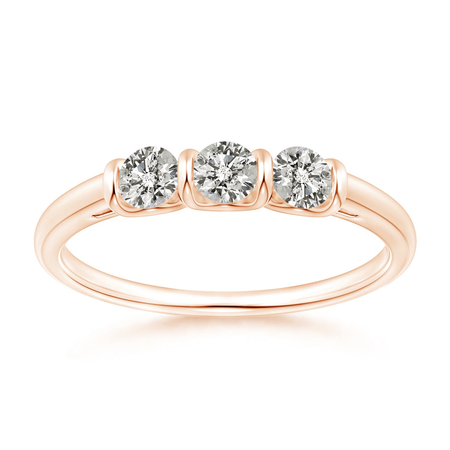 K, I3 / 0.41 CT / 14 KT Rose Gold