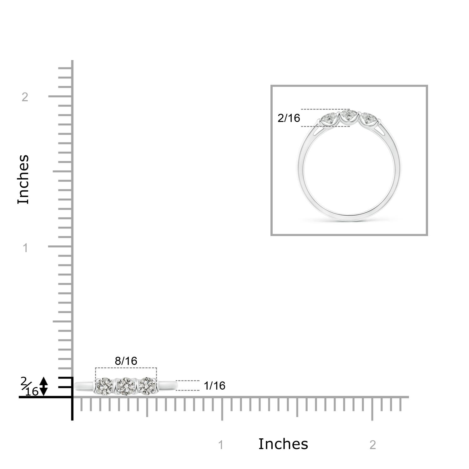 K, I3 / 0.41 CT / 14 KT White Gold