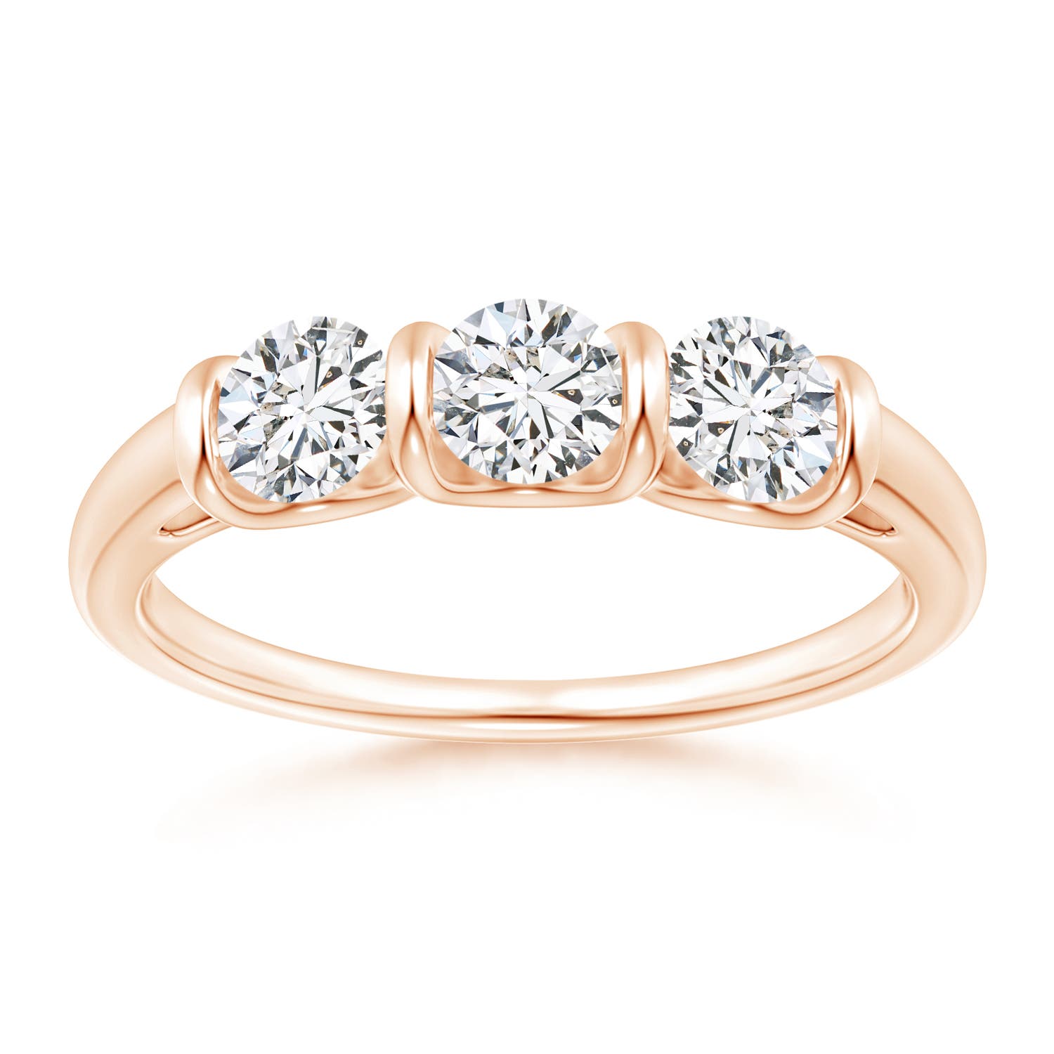 H, SI2 / 0.9 CT / 14 KT Rose Gold