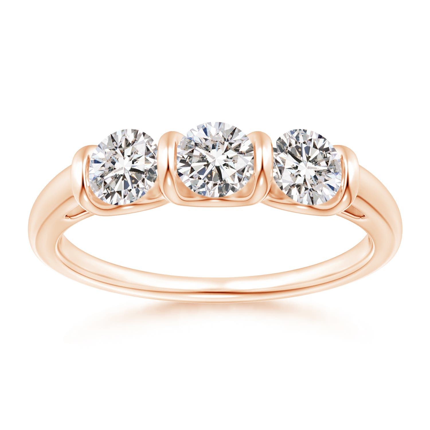 I-J, I1-I2 / 0.9 CT / 14 KT Rose Gold