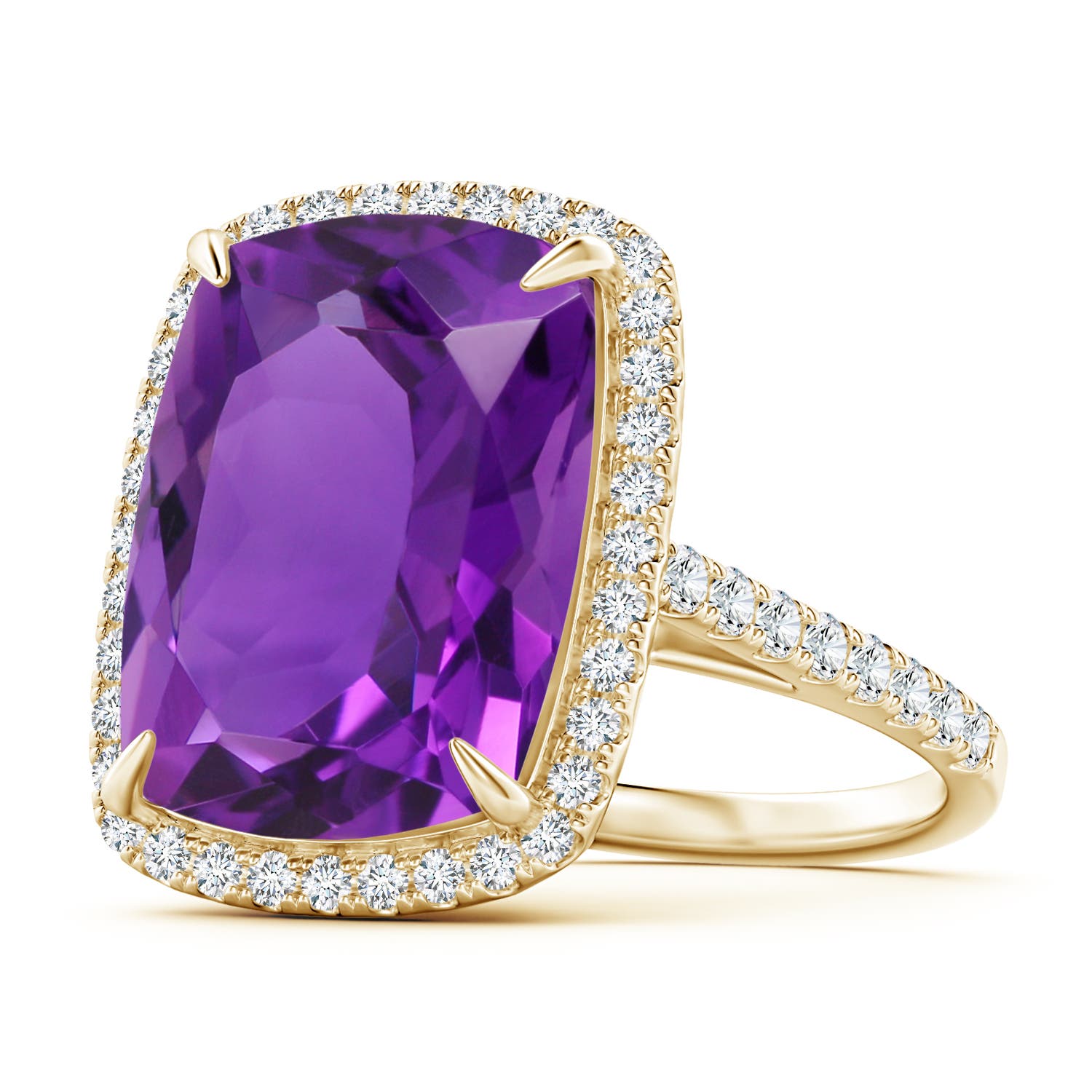 AAAA - Amethyst / 11.2 CT / 14 KT Yellow Gold