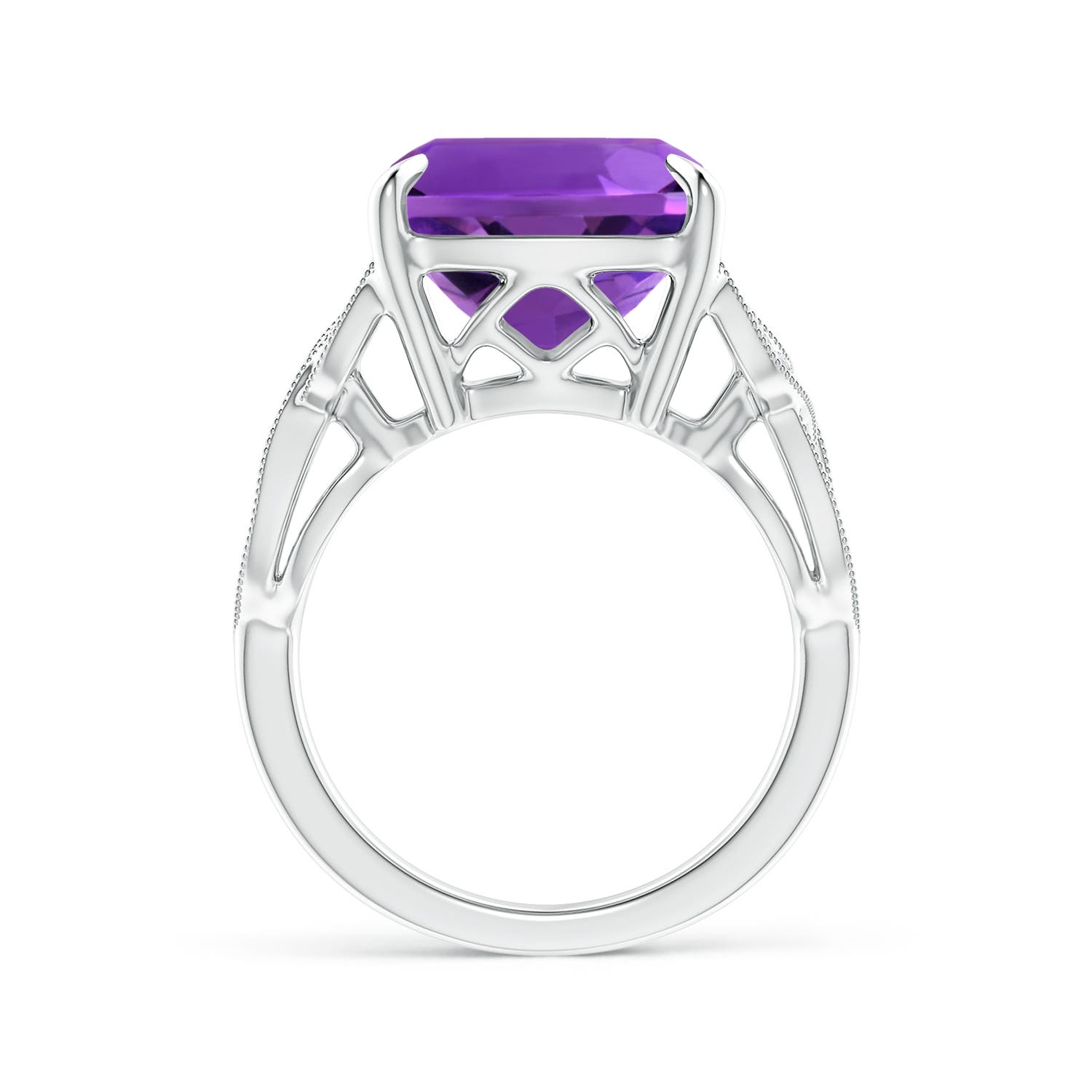 AAAA - Amethyst / 10.85 CT / 14 KT White Gold