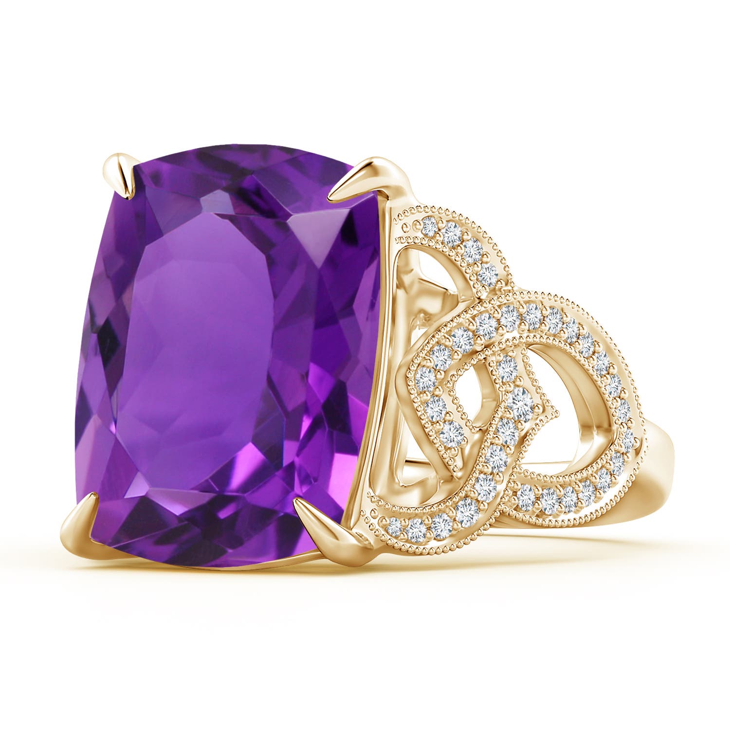 AAAA - Amethyst / 10.85 CT / 14 KT Yellow Gold