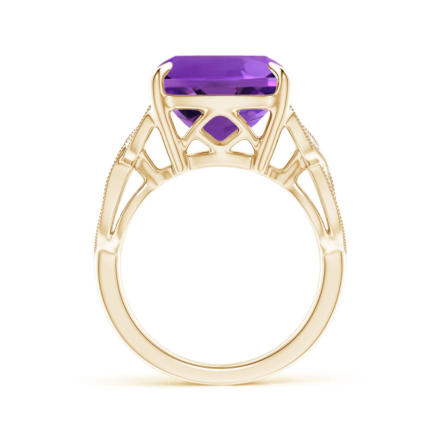 AAAA - Amethyst / 10.85 CT / 14 KT Yellow Gold