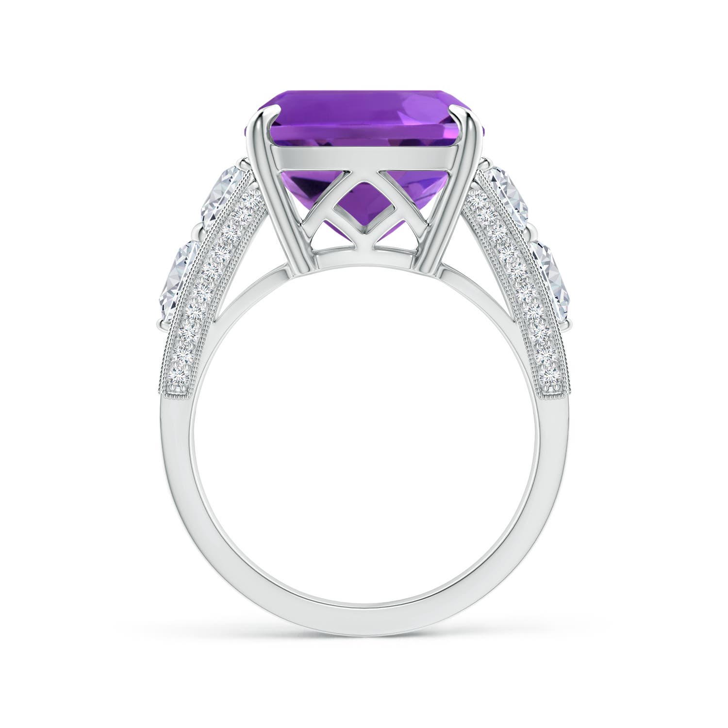 AAAA - Amethyst / 11.76 CT / 14 KT White Gold