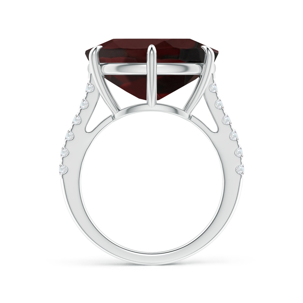 16.04x11.99x7.77mm A GIA Certified Horizontal Oval Garnet Solitaire Ring in White Gold - side 199