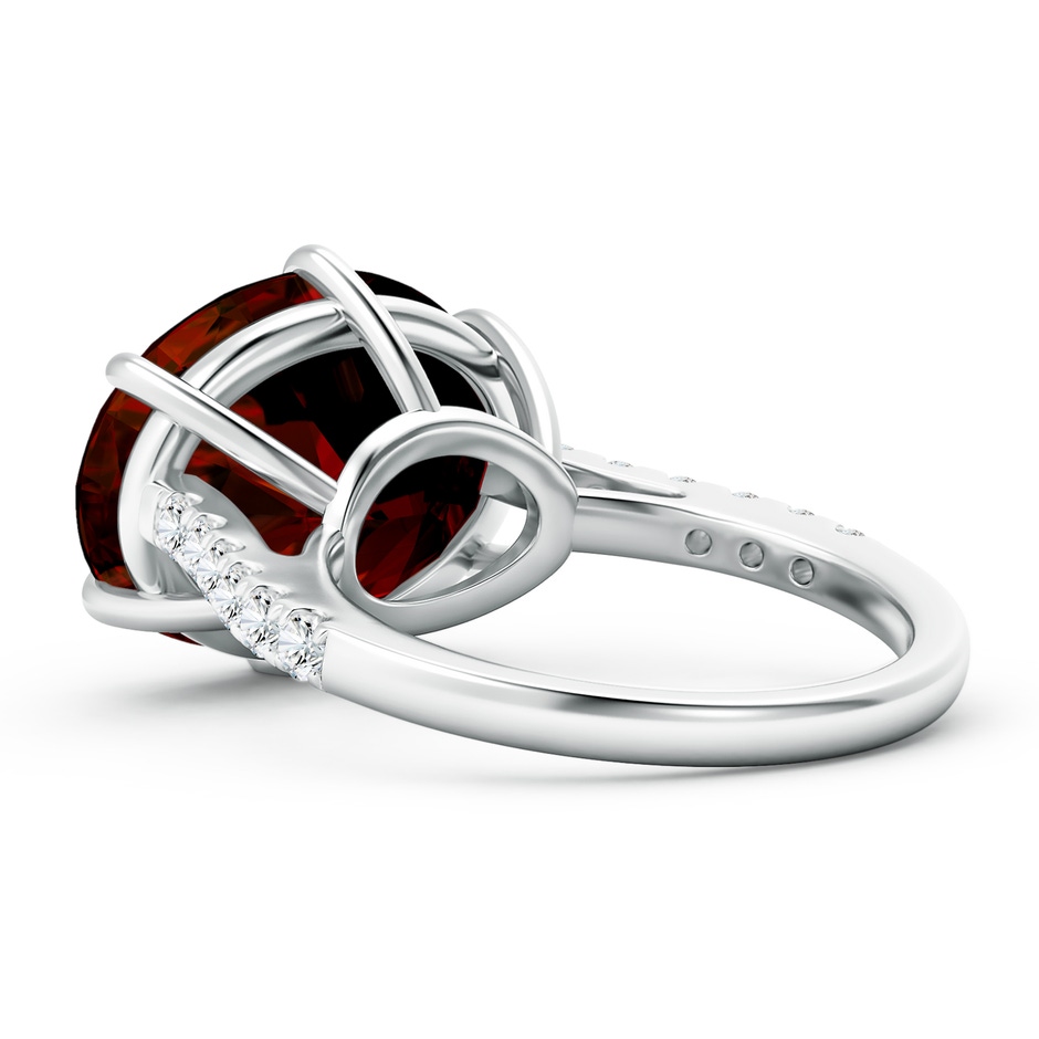 16.04x11.99x7.77mm A GIA Certified Horizontal Oval Garnet Solitaire Ring in White Gold side 399