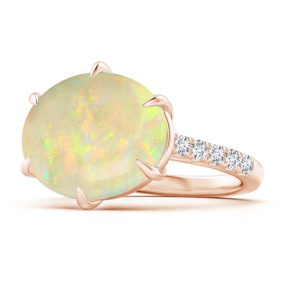 16.41x11.14x5.82mm AAAA East-West GIA Certified Oval Opal Solitaire Ring in Rose Gold side 199