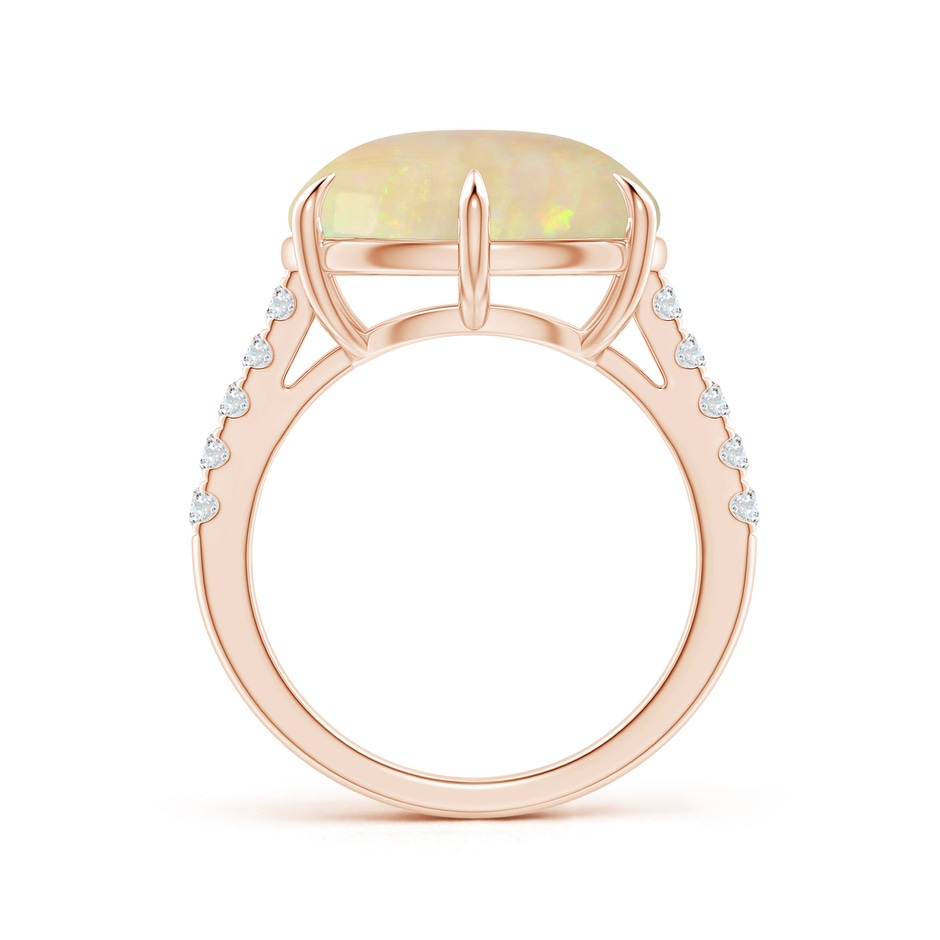 16.41x11.14x5.82mm AAAA East-West GIA Certified Oval Opal Solitaire Ring in Rose Gold side 399