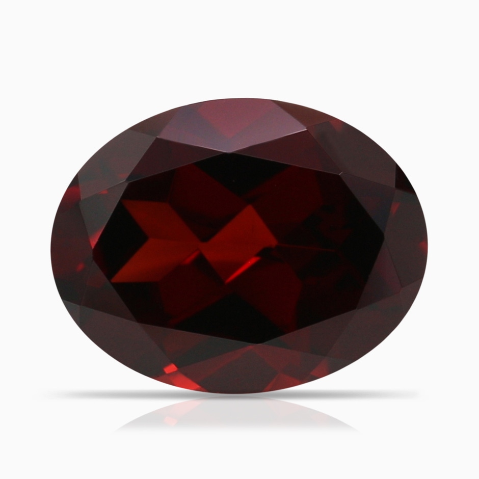 16.04x11.99x7.77mm A GIA Certified Oval Garnet Split Shank Ring in 18K Rose Gold side 699