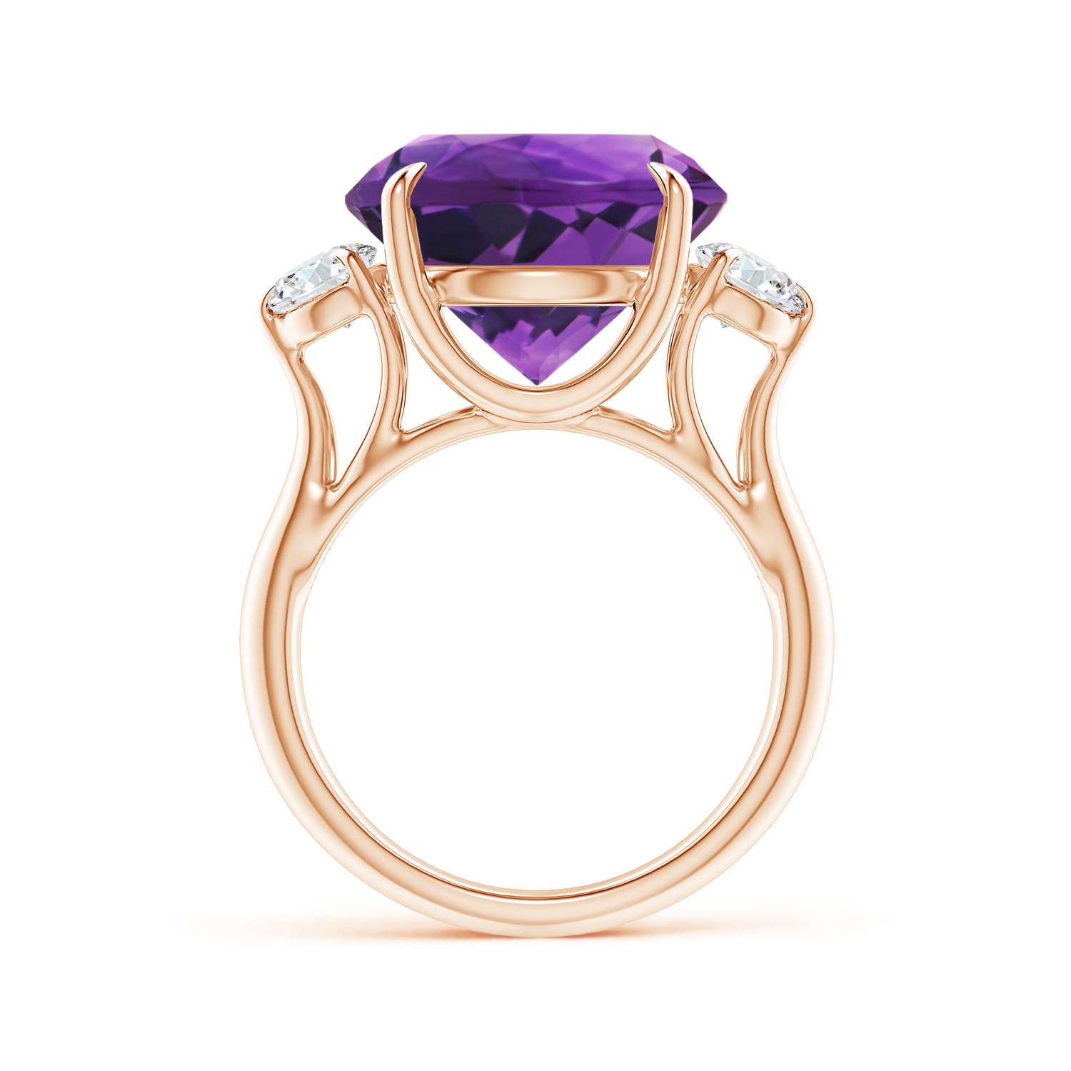 AAAA - Amethyst / 9.2 CT / 14 KT Rose Gold