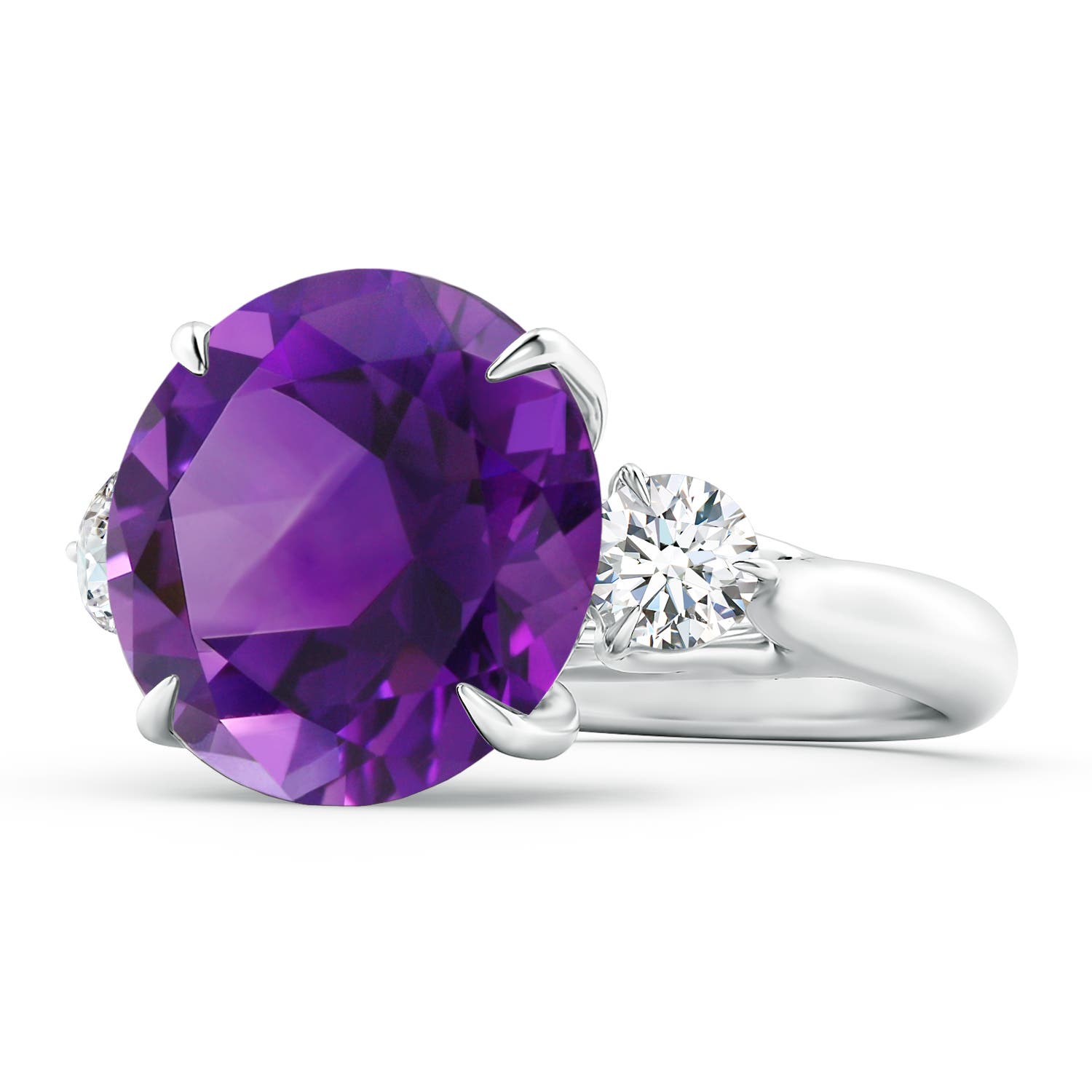 AAAA - Amethyst / 9.2 CT / 14 KT White Gold