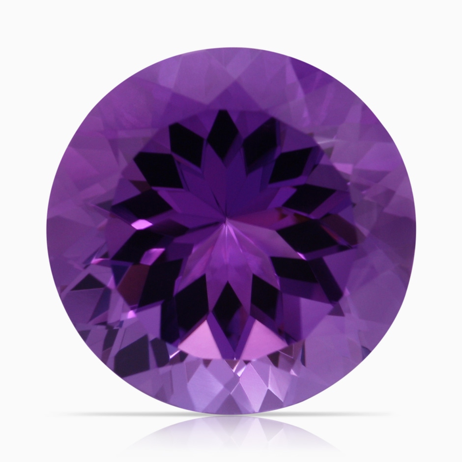 14.18x14.11x9.36mm AAA GIA Certified Amethyst & Diamond Floral Halo Ring in 18K Rose Gold side 699