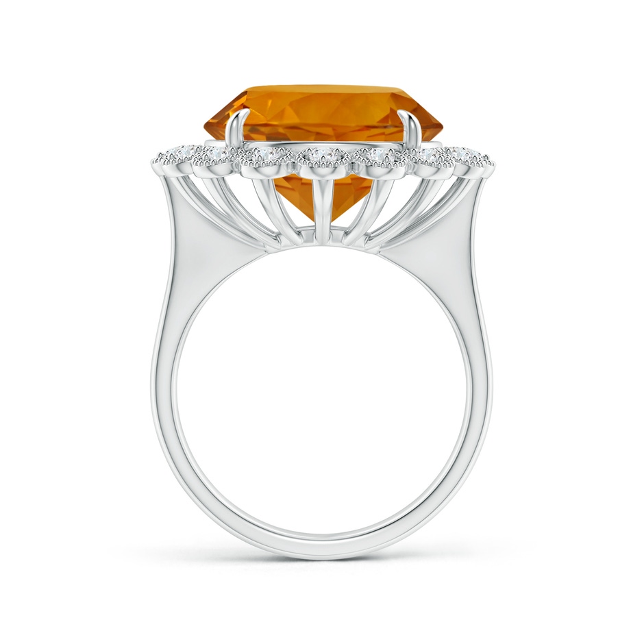 14.07x14.00x9.40mm AAAA GIA Certified Citrine & Diamond Floral Halo Ring in White Gold side 199