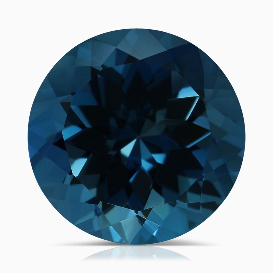13.14x13.05x8.46mm AAAA Vintage Style GIA Certified Round London Blue Topaz Halo Ring in 18K Rose Gold side 799