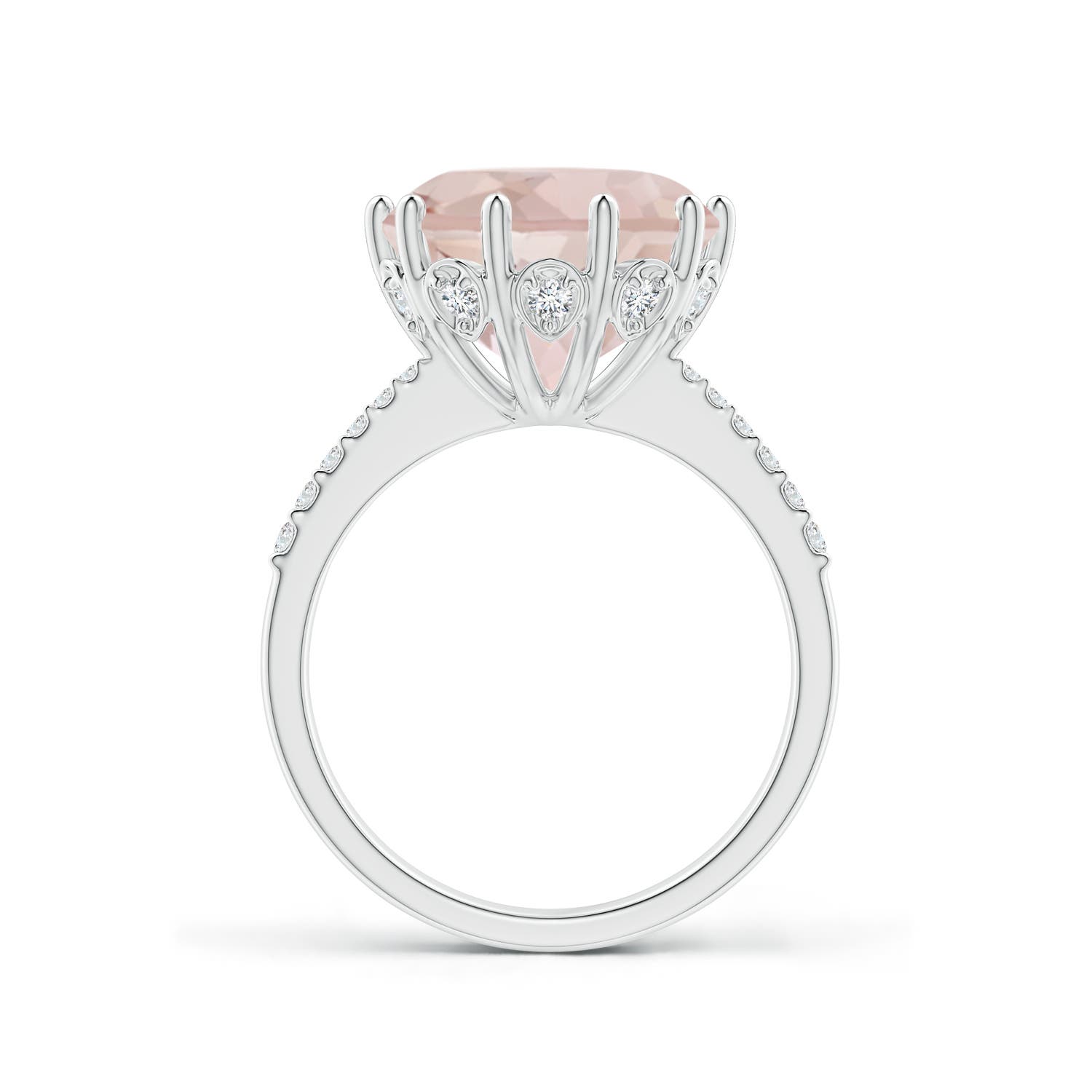 A - Morganite / 5.37 CT / 14 KT White Gold