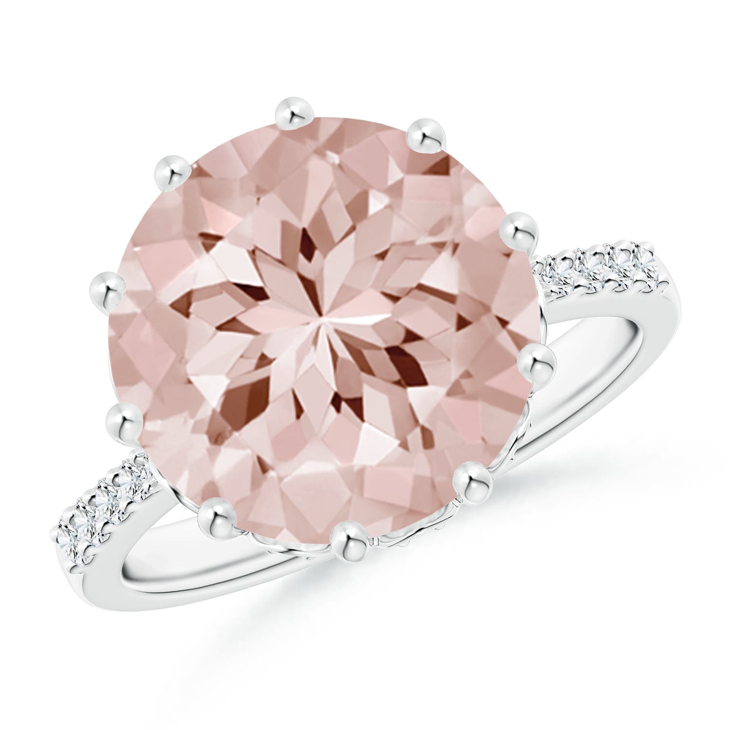 AA - Morganite / 5.37 CT / 14 KT White Gold