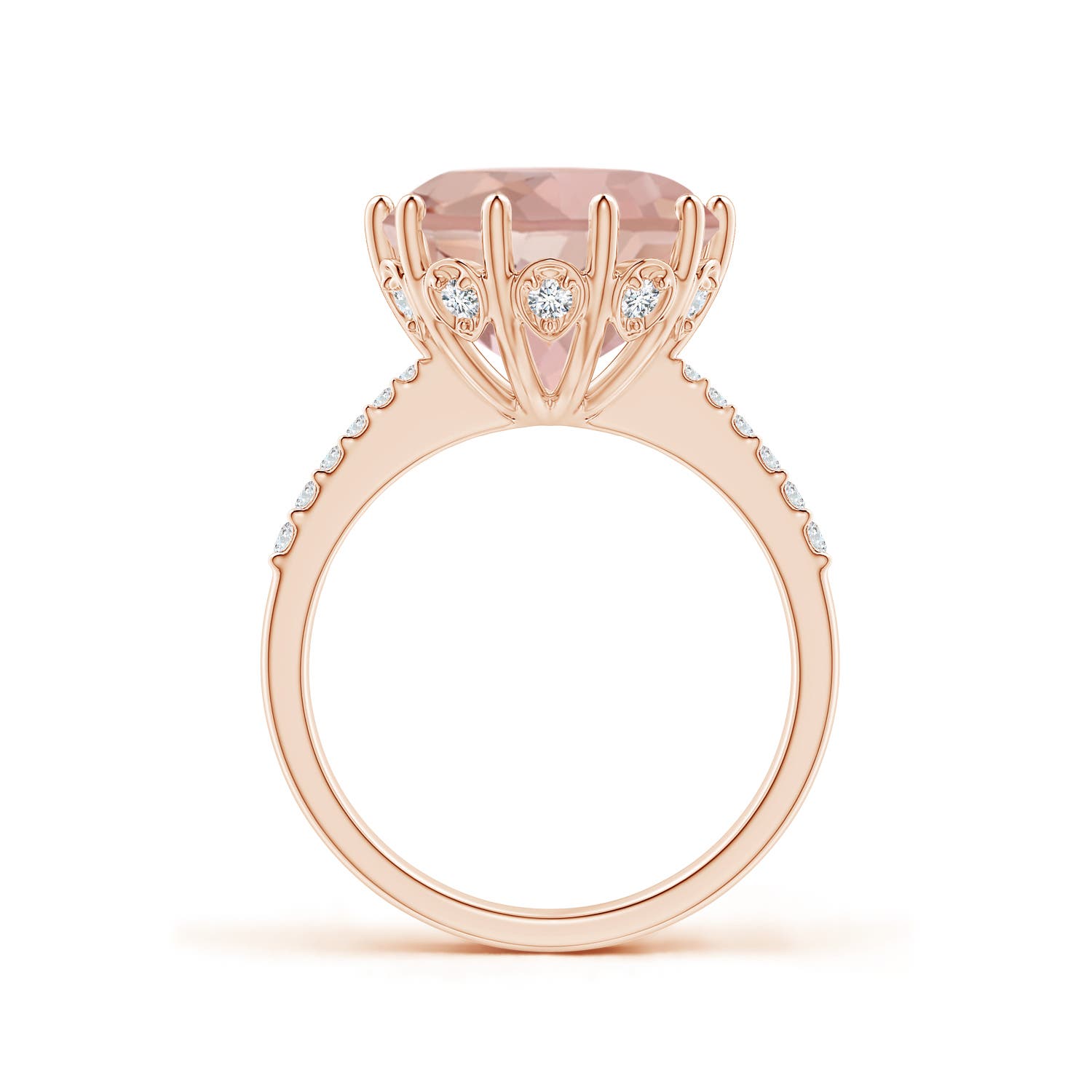 AAAA - Morganite / 5.37 CT / 14 KT Rose Gold