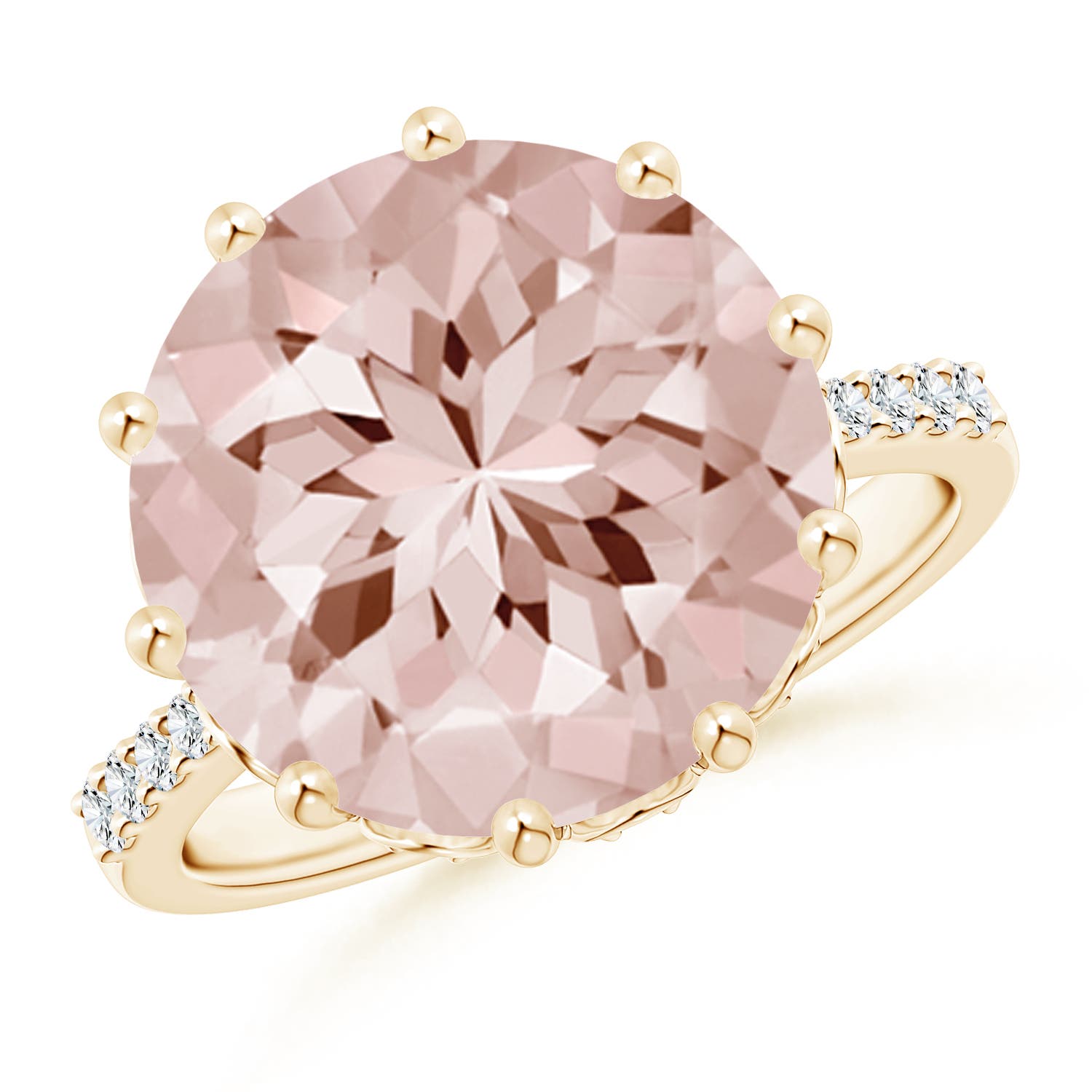 AA - Morganite / 6.82 CT / 14 KT Yellow Gold