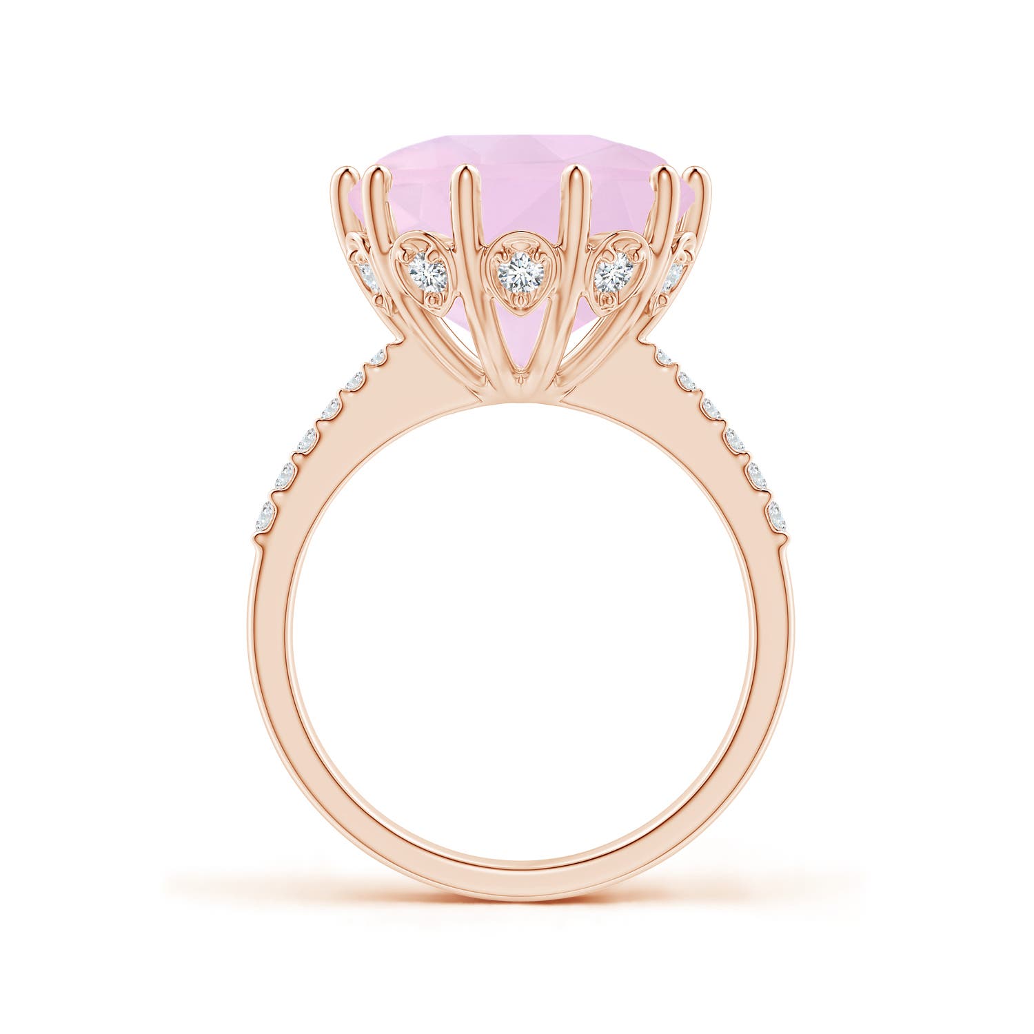 AAA - Rose Quartz / 7.32 CT / 14 KT Rose Gold