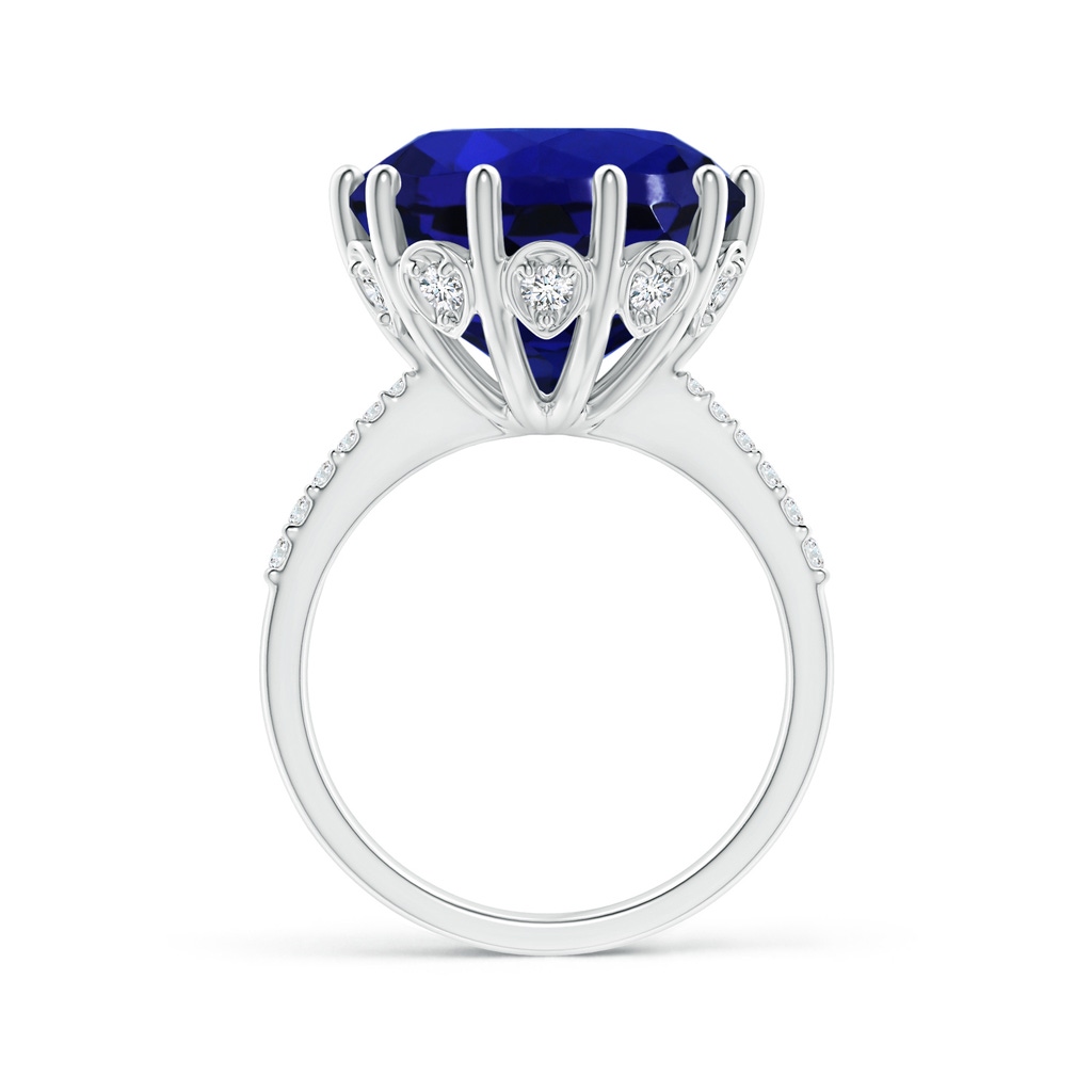 13.10x12.92x9.73mm AAAA GIA Certified Tanzanite Reverse Tapered Shank Cocktail Ring in White Gold - side 199