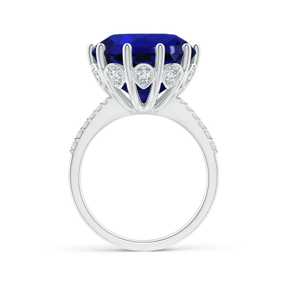 13.10x12.92x9.73mm AAAA GIA Certified Tanzanite Reverse Tapered Shank Cocktail Ring in White Gold side 199