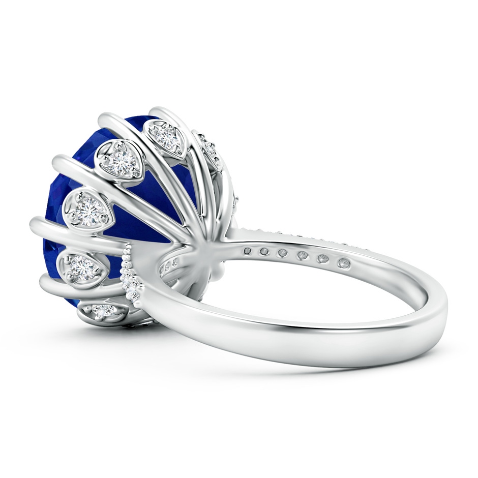 13.10x12.92x9.73mm AAAA GIA Certified Tanzanite Reverse Tapered Shank Cocktail Ring in White Gold side 399