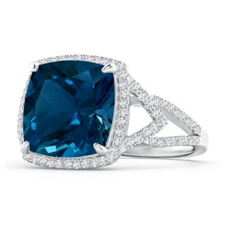 Cushion AAA London Blue Topaz