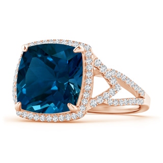 Cushion AAA London Blue Topaz