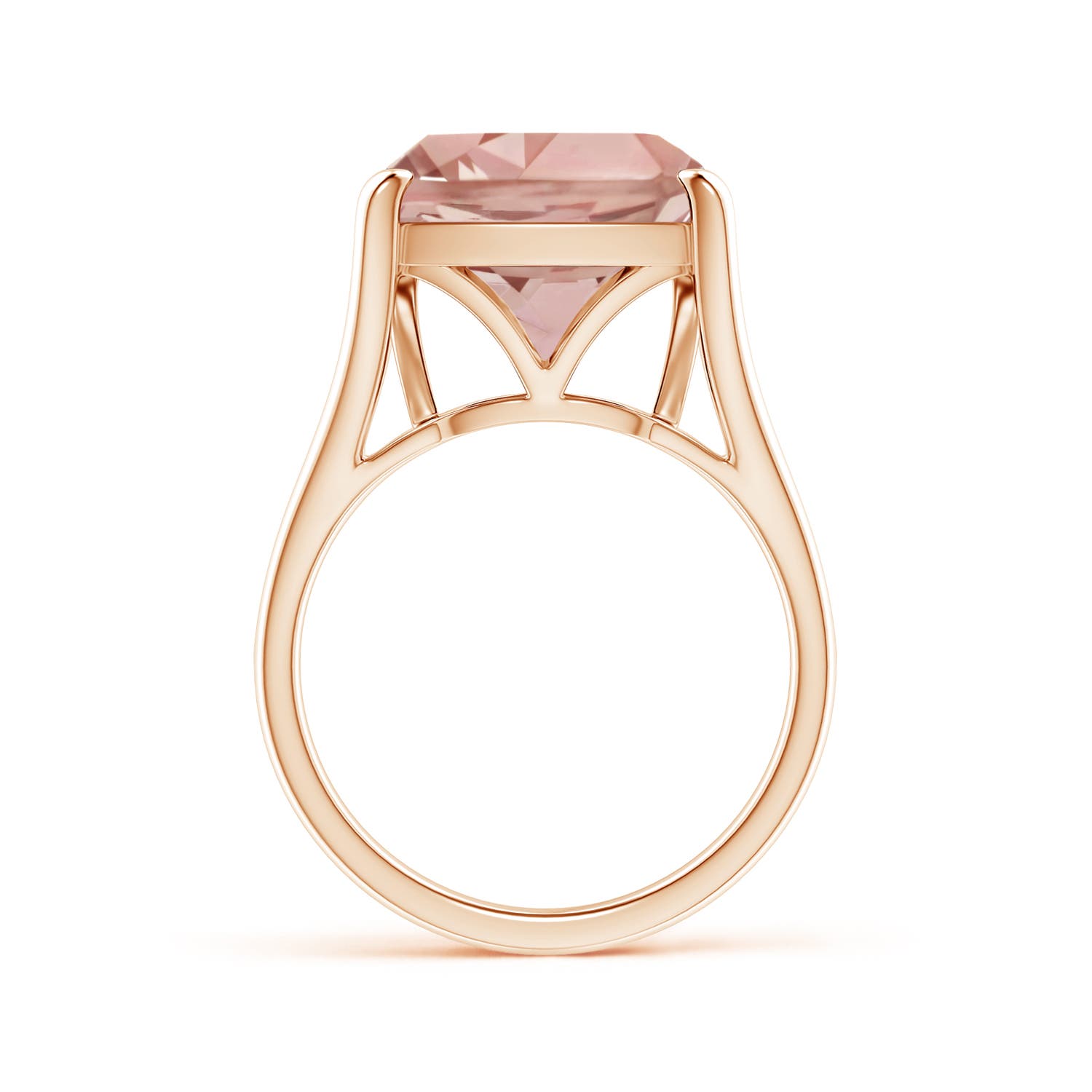 AAAA - Morganite / 6.25 CT / 14 KT Rose Gold