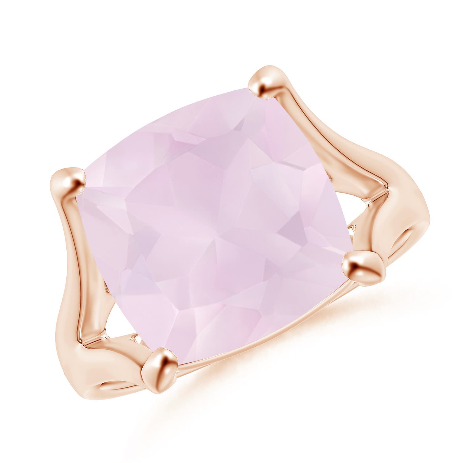 A - Rose Quartz / 5 CT / 14 KT Rose Gold