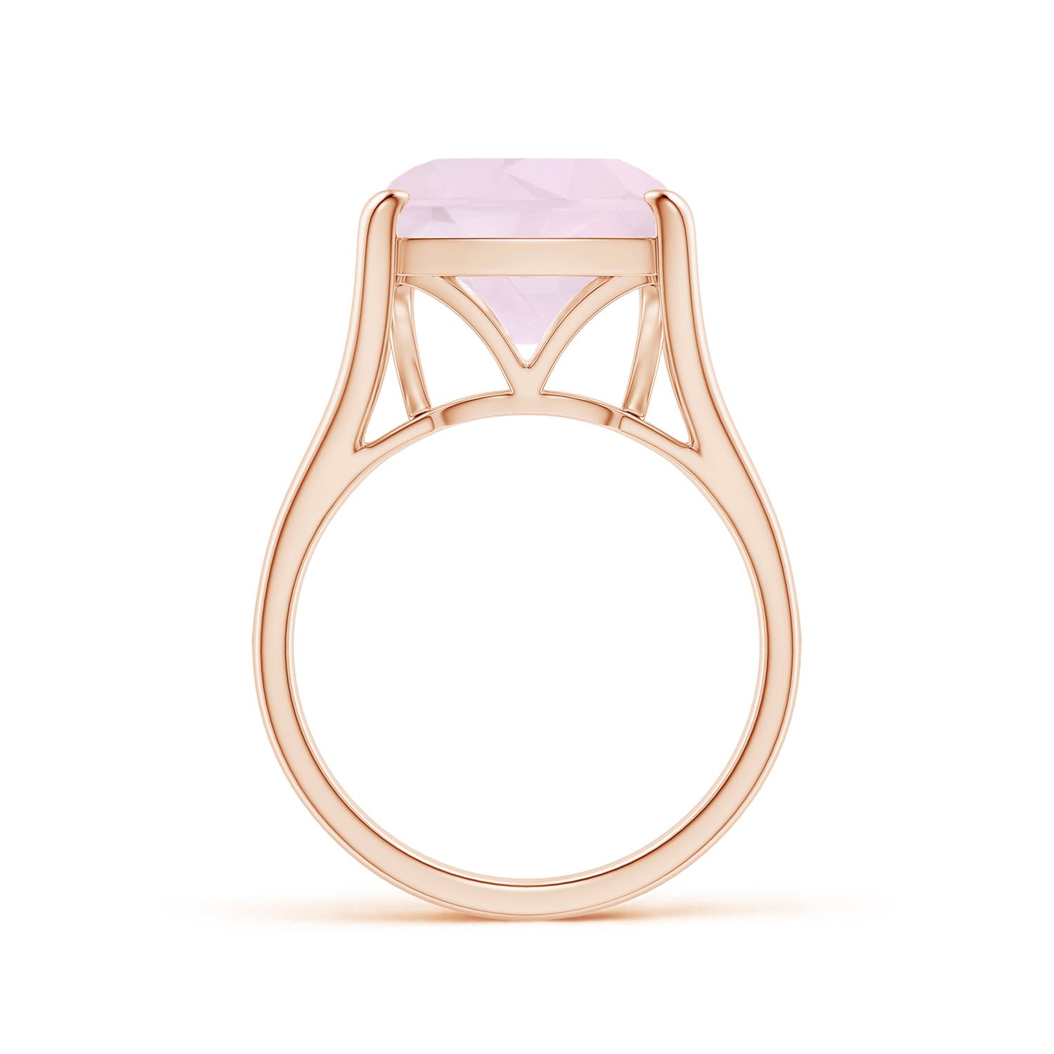 A - Rose Quartz / 5 CT / 14 KT Rose Gold